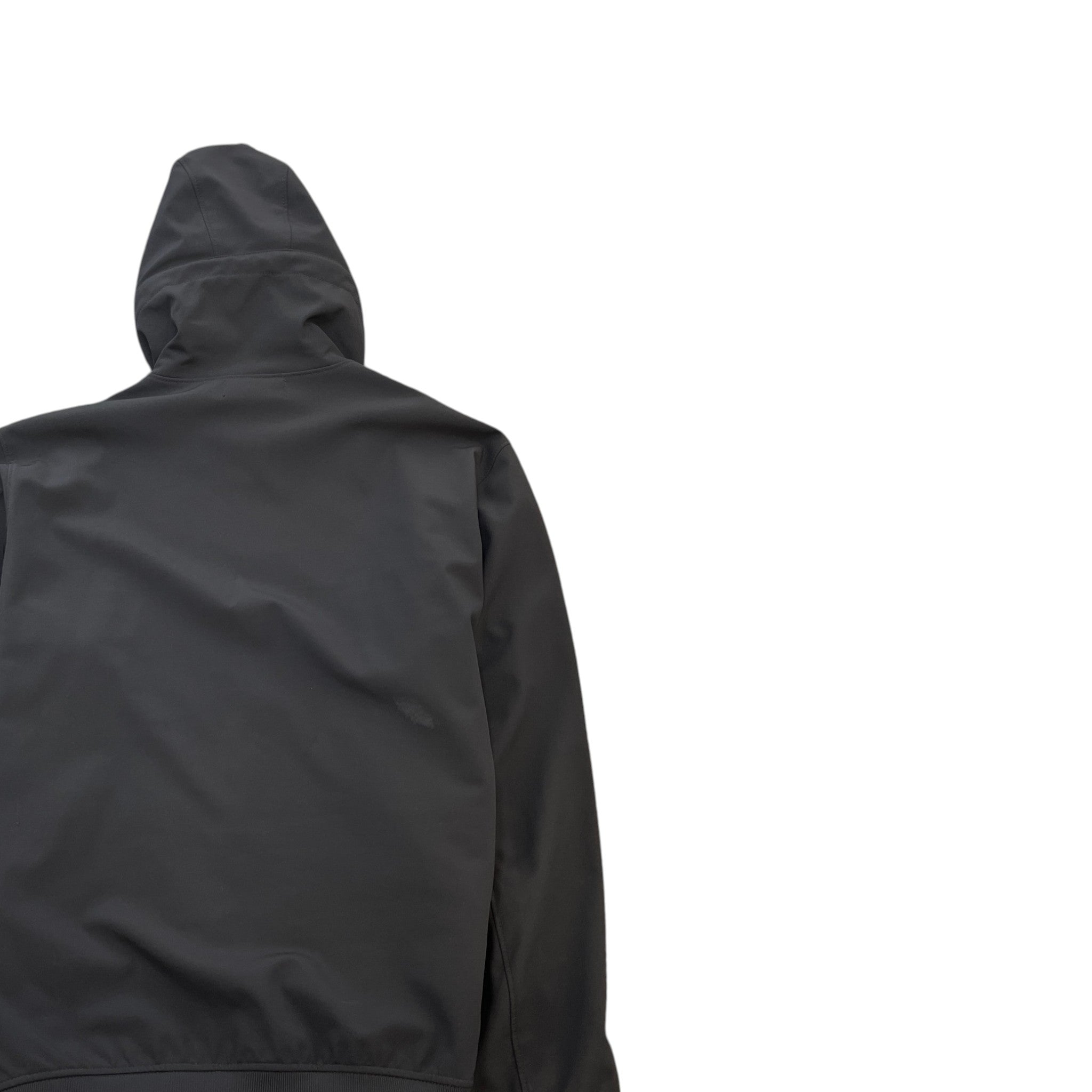 Men's Applique Logo Down Jacket Black Size XXL