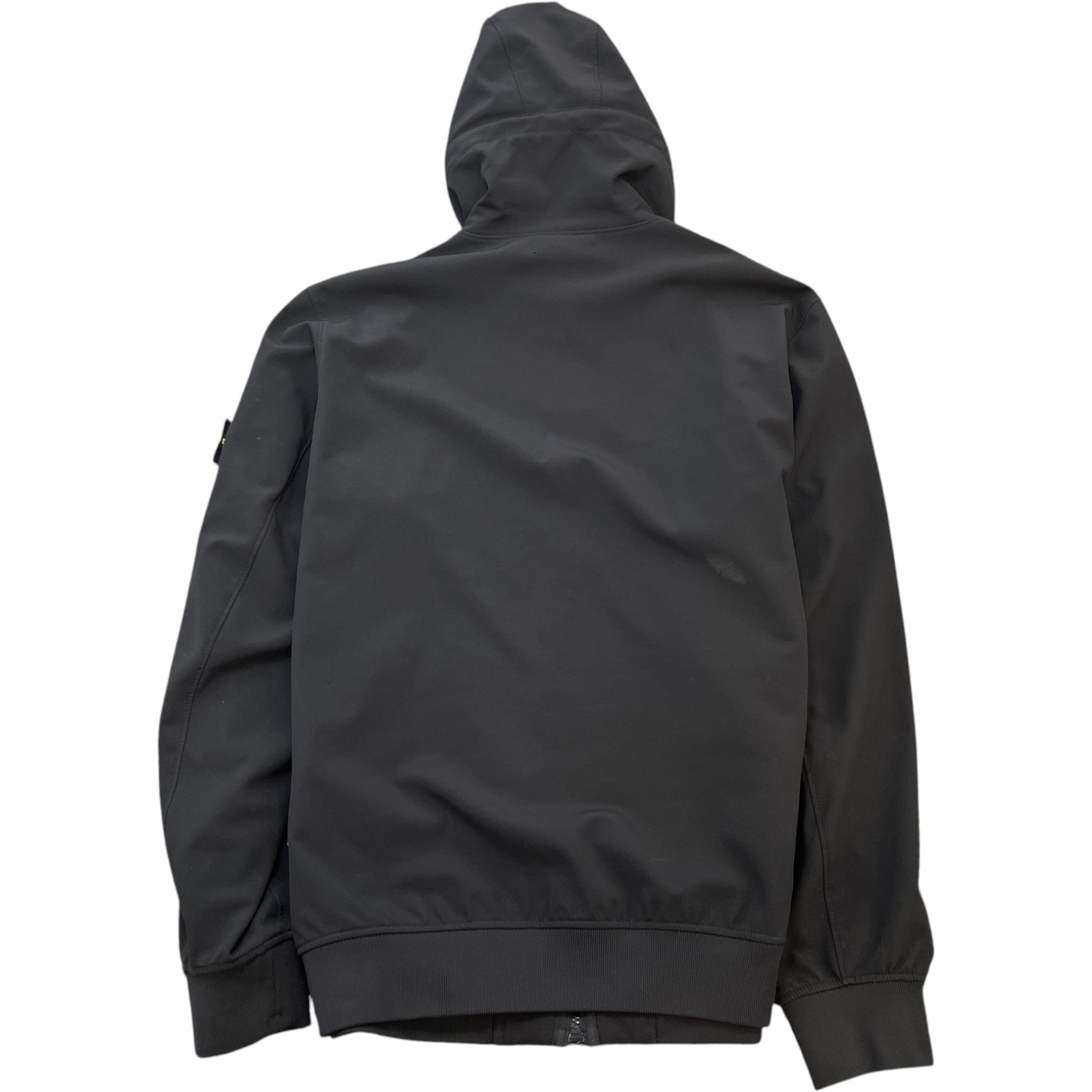 Men's Applique Logo Down Jacket Black Size XXL
