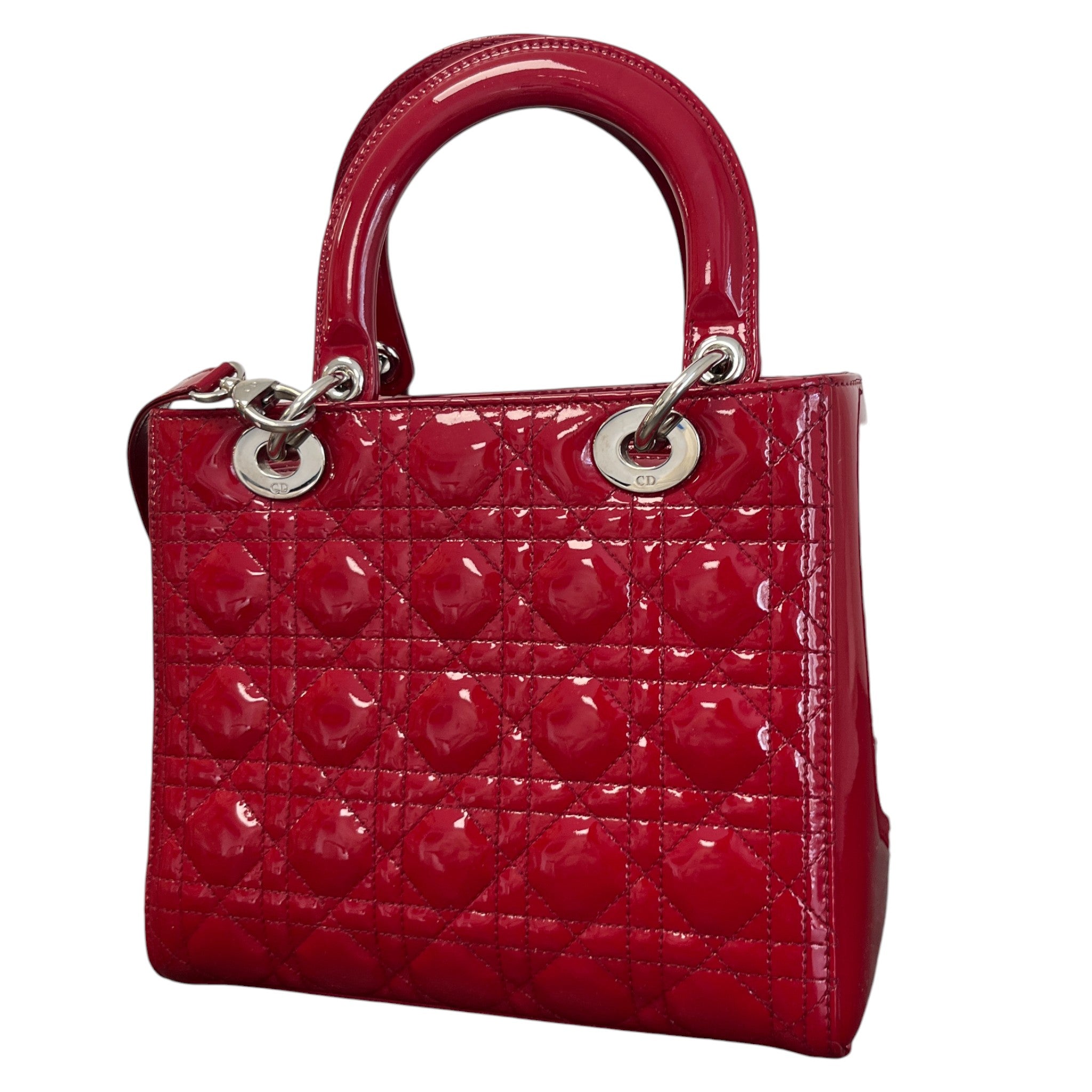 Women's Lady Dior Medium Bag Red