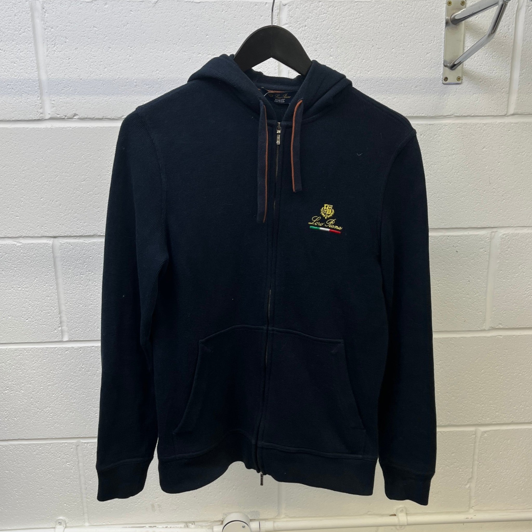 Men's Horsey Logo Hoodie Navy Size XS