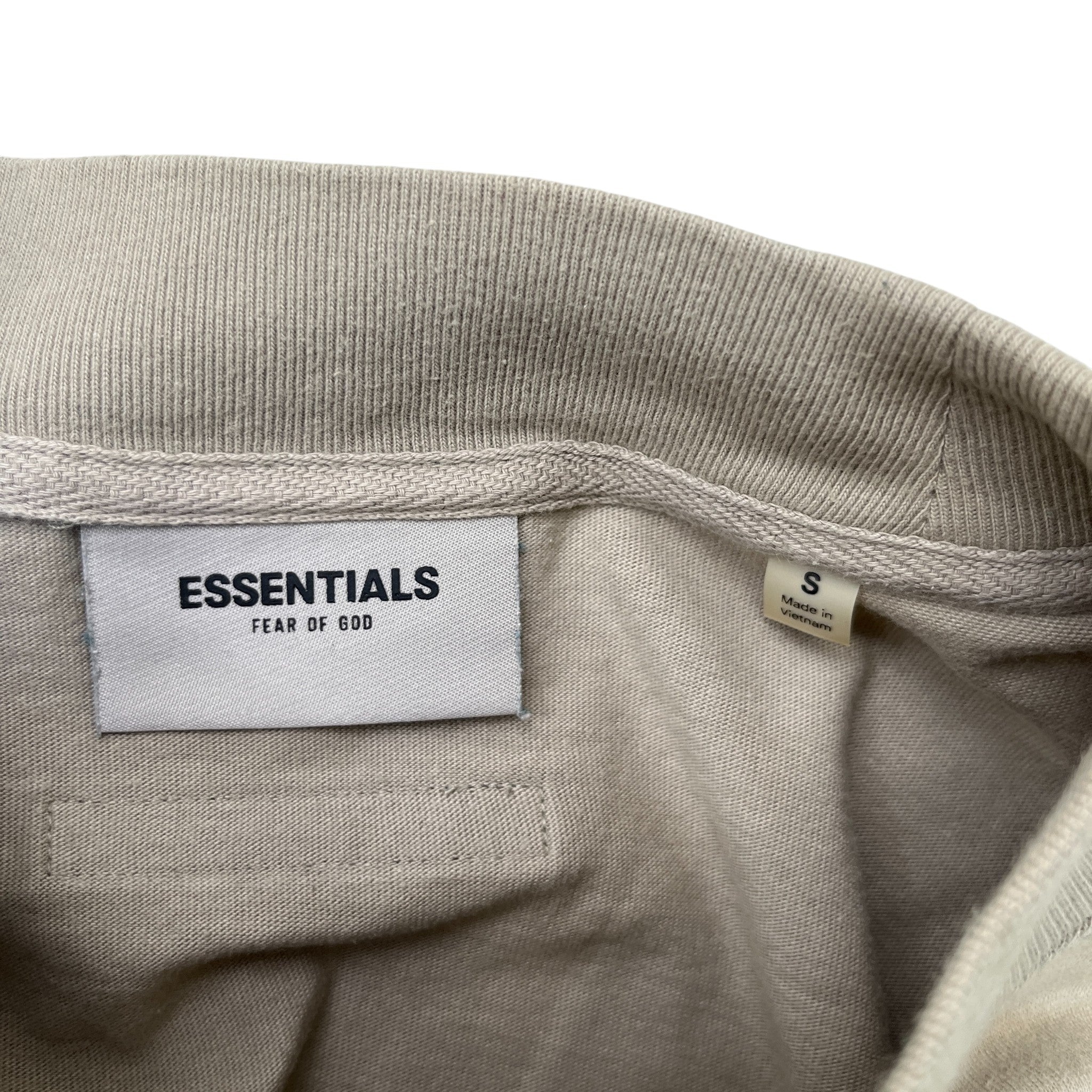 Men's Logo Long Sleeve T-Shirt Khaki Size S