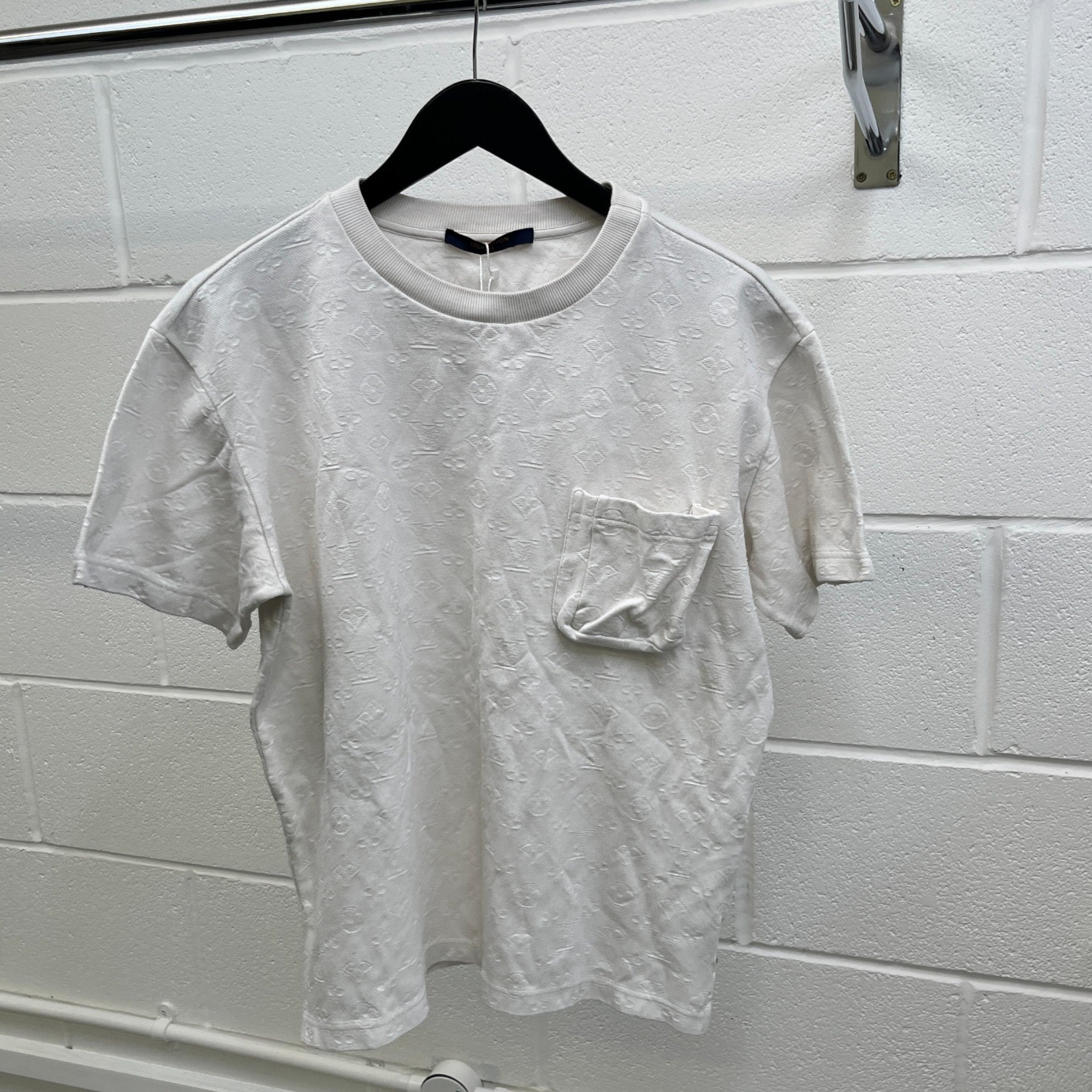 Men's 3D Pocket Monogram T-Shirt White Size M