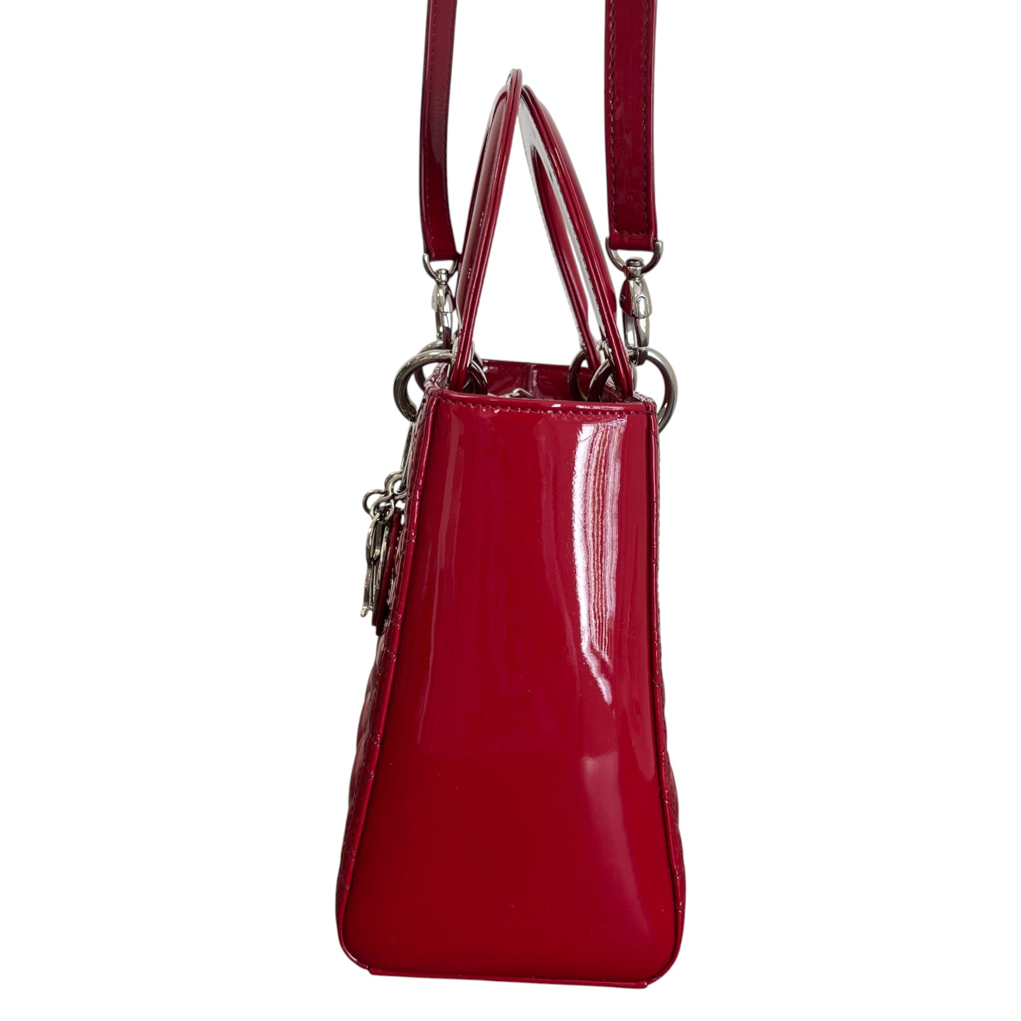 Women's Lady Dior Medium Bag Red