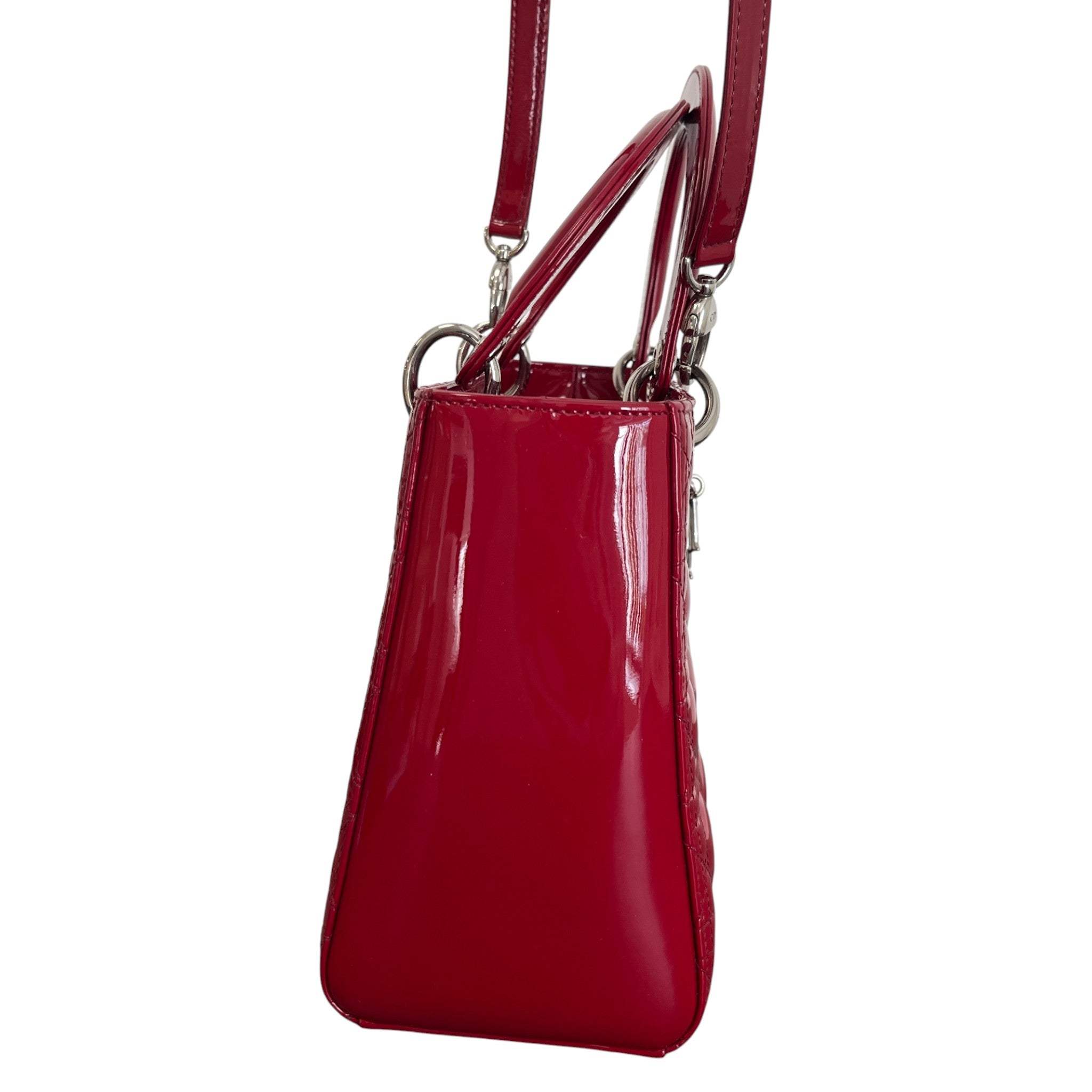 Women's Lady Dior Medium Bag Red