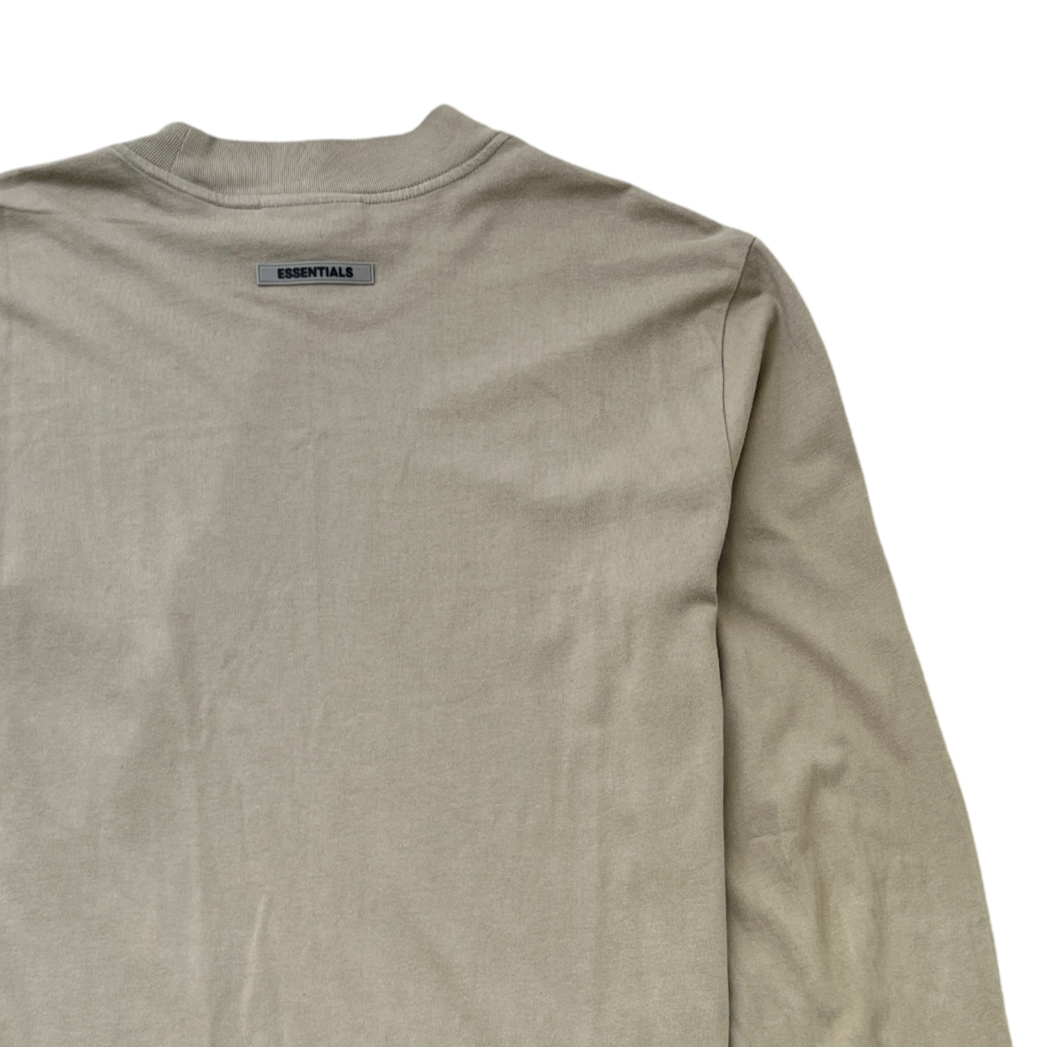 Men's Logo Long Sleeve T-Shirt Khaki Size S