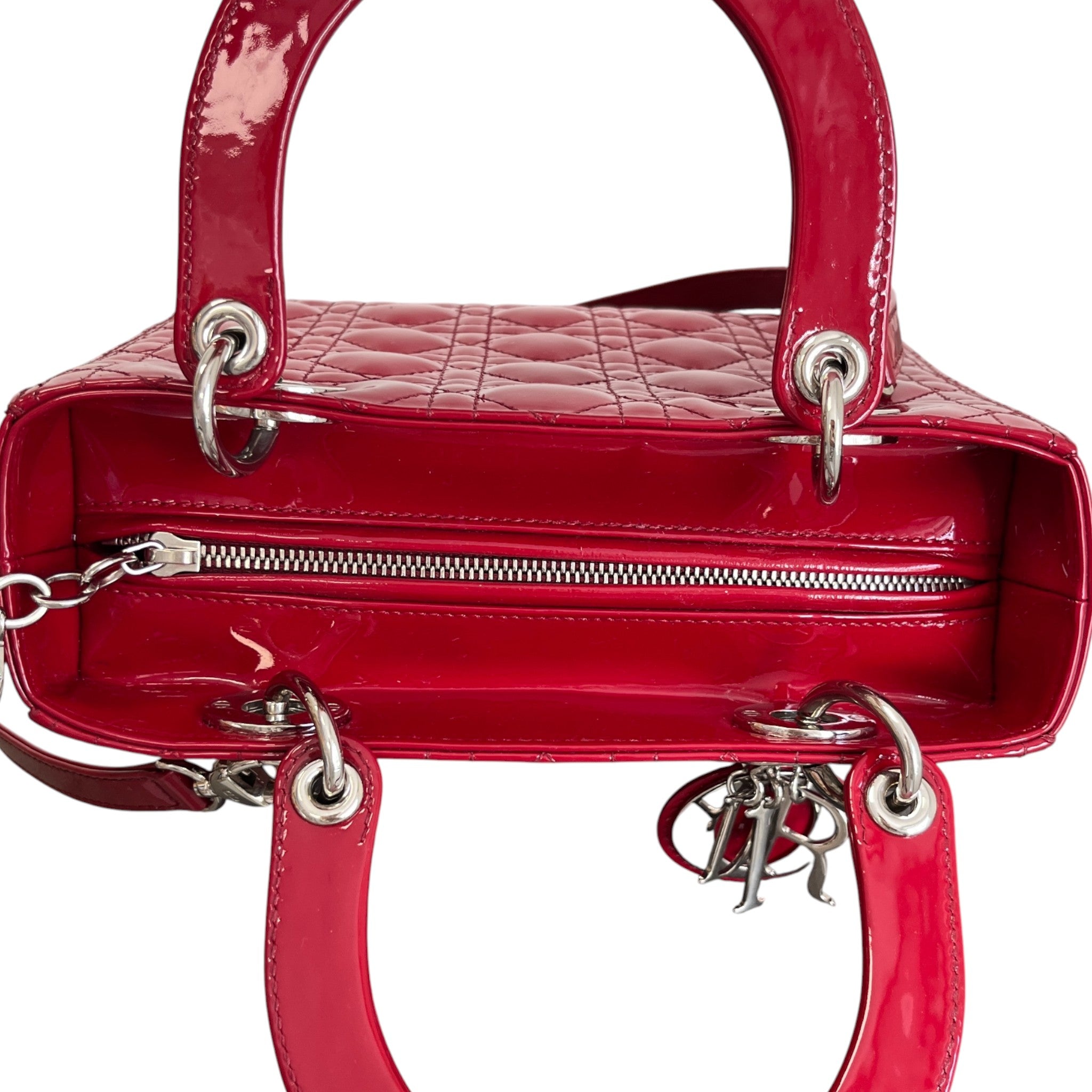 Women's Lady Dior Medium Bag Red