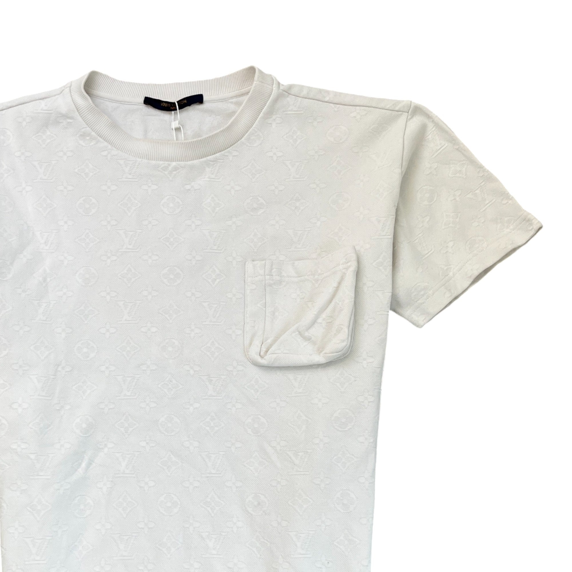 Men's 3D Pocket Monogram T-Shirt White Size M