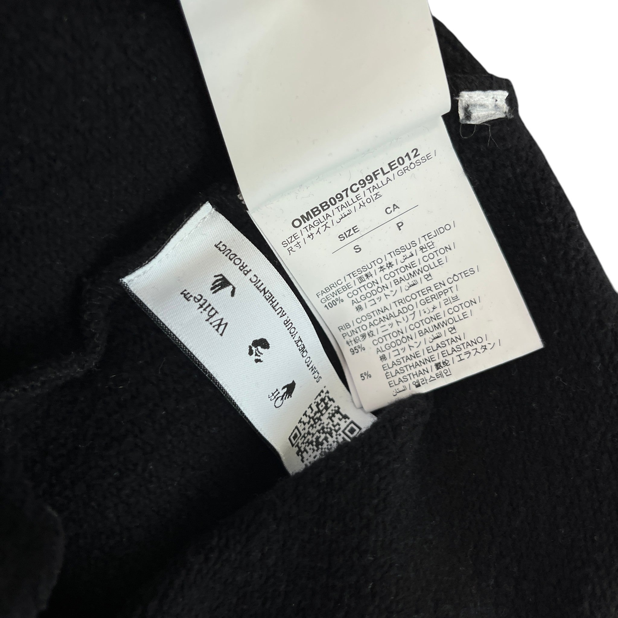Men's Arrow Logo Hoodie Black Size S