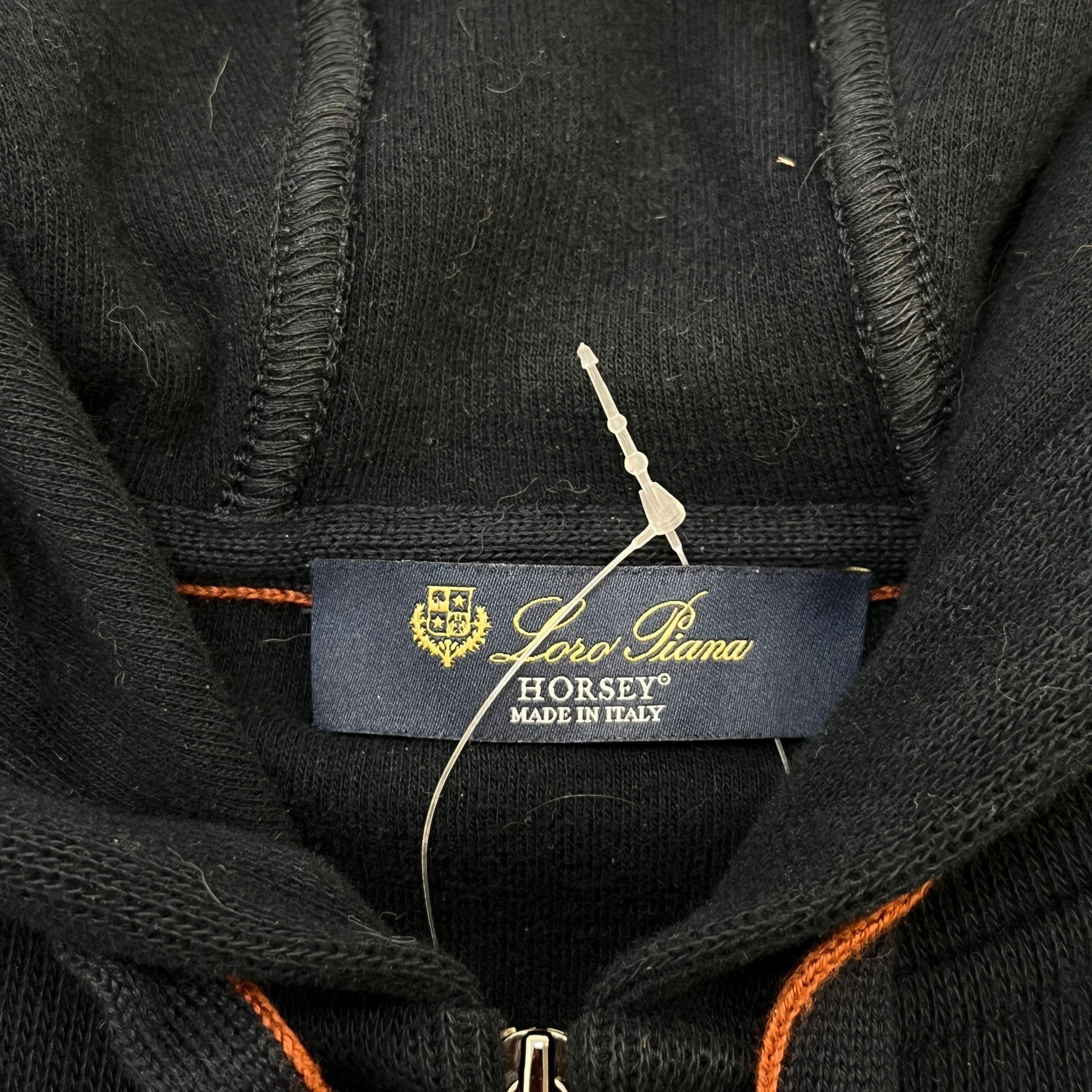 Men's Horsey Logo Hoodie Navy Size XS