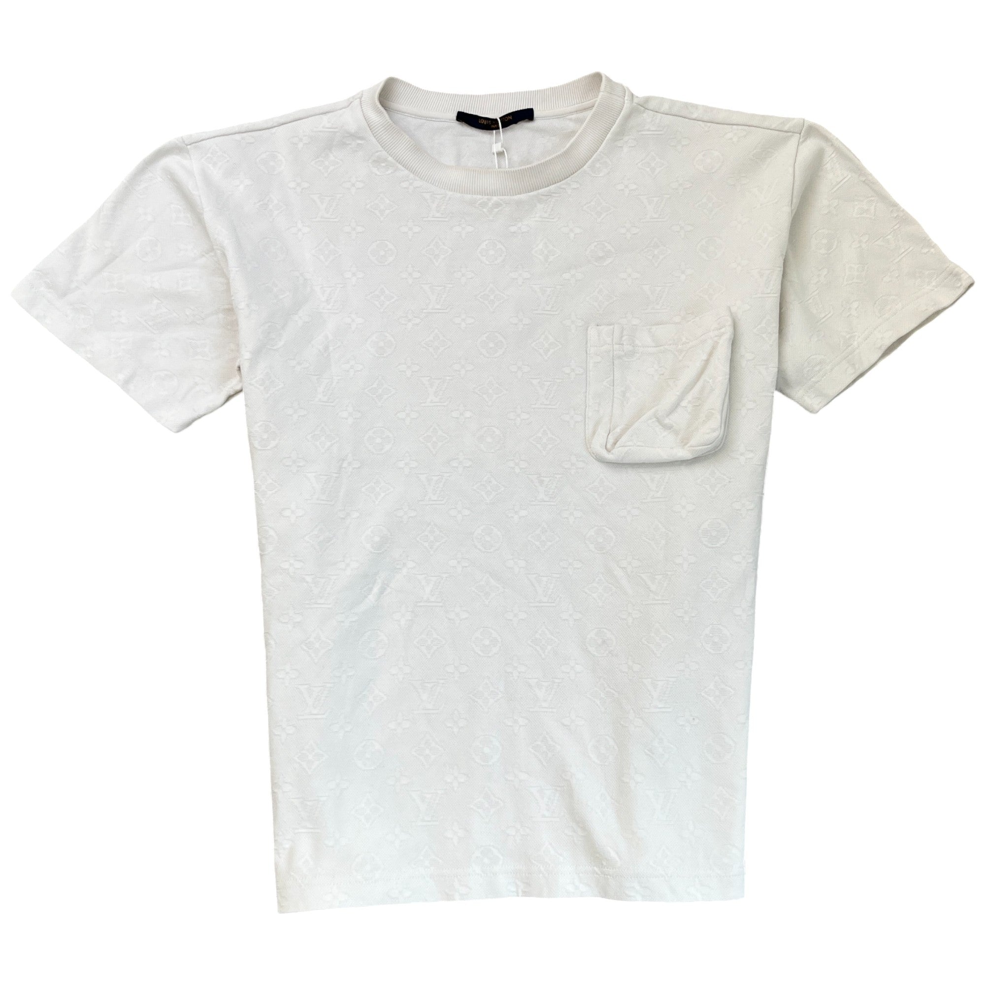 Men's 3D Pocket Monogram T-Shirt White Size M