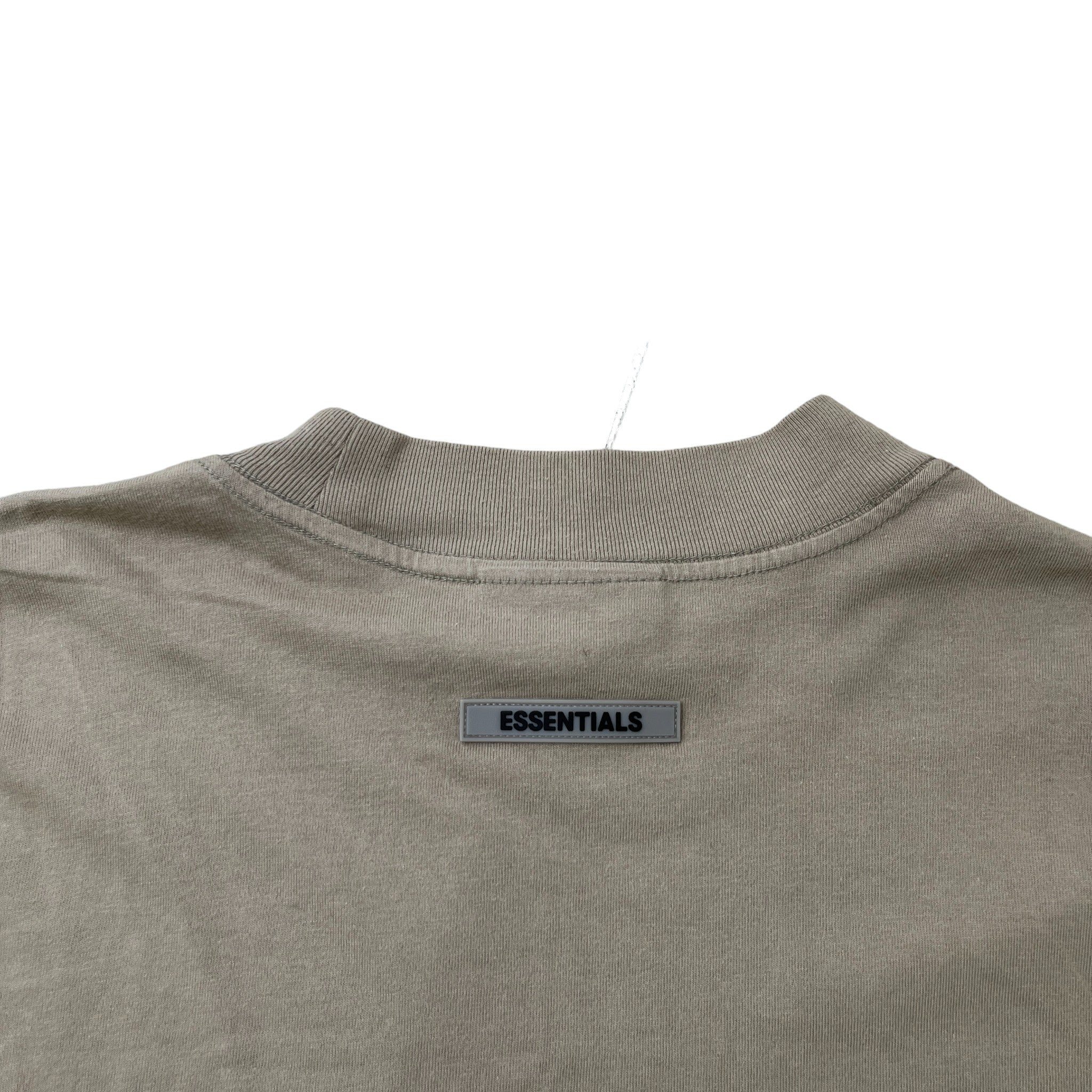 Men's Logo Long Sleeve T-Shirt Khaki Size S