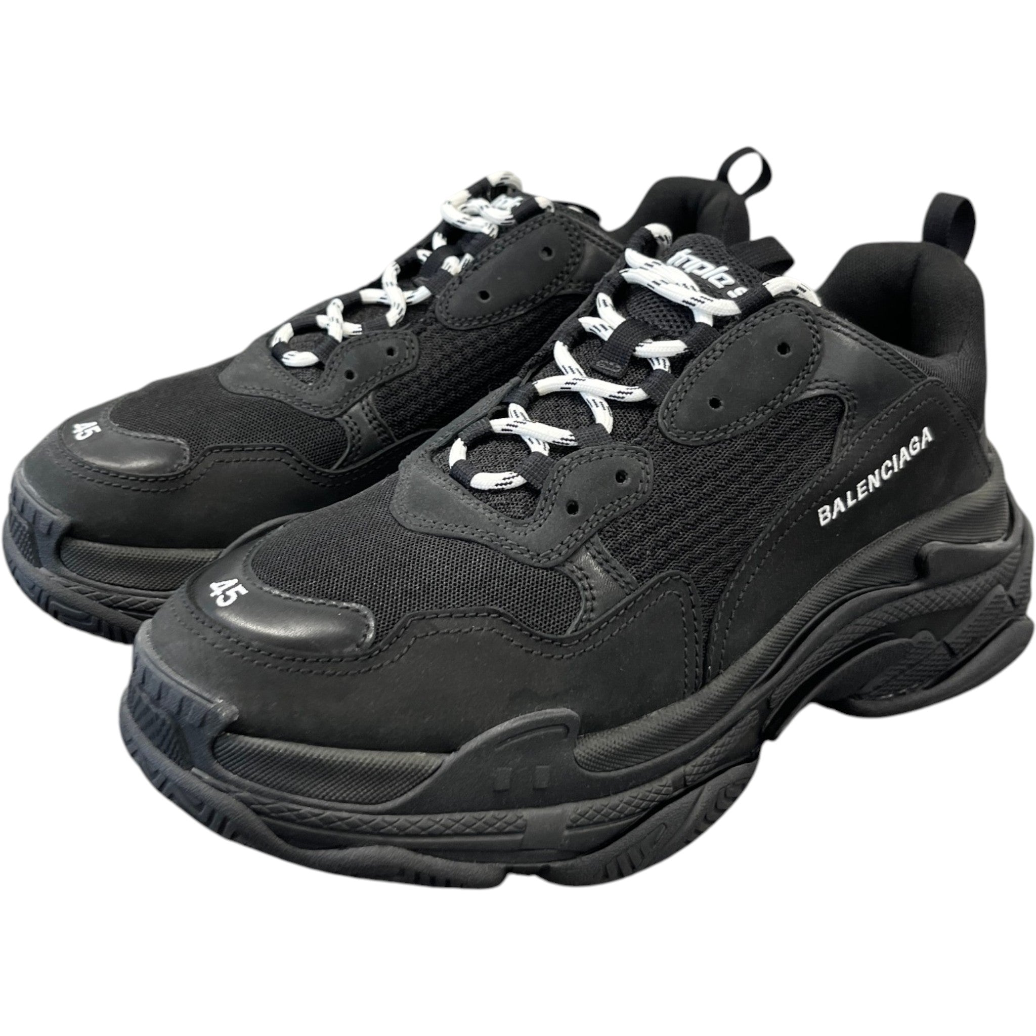 Men's Triple S Low Trainers Black Size EU 45 / UK 11