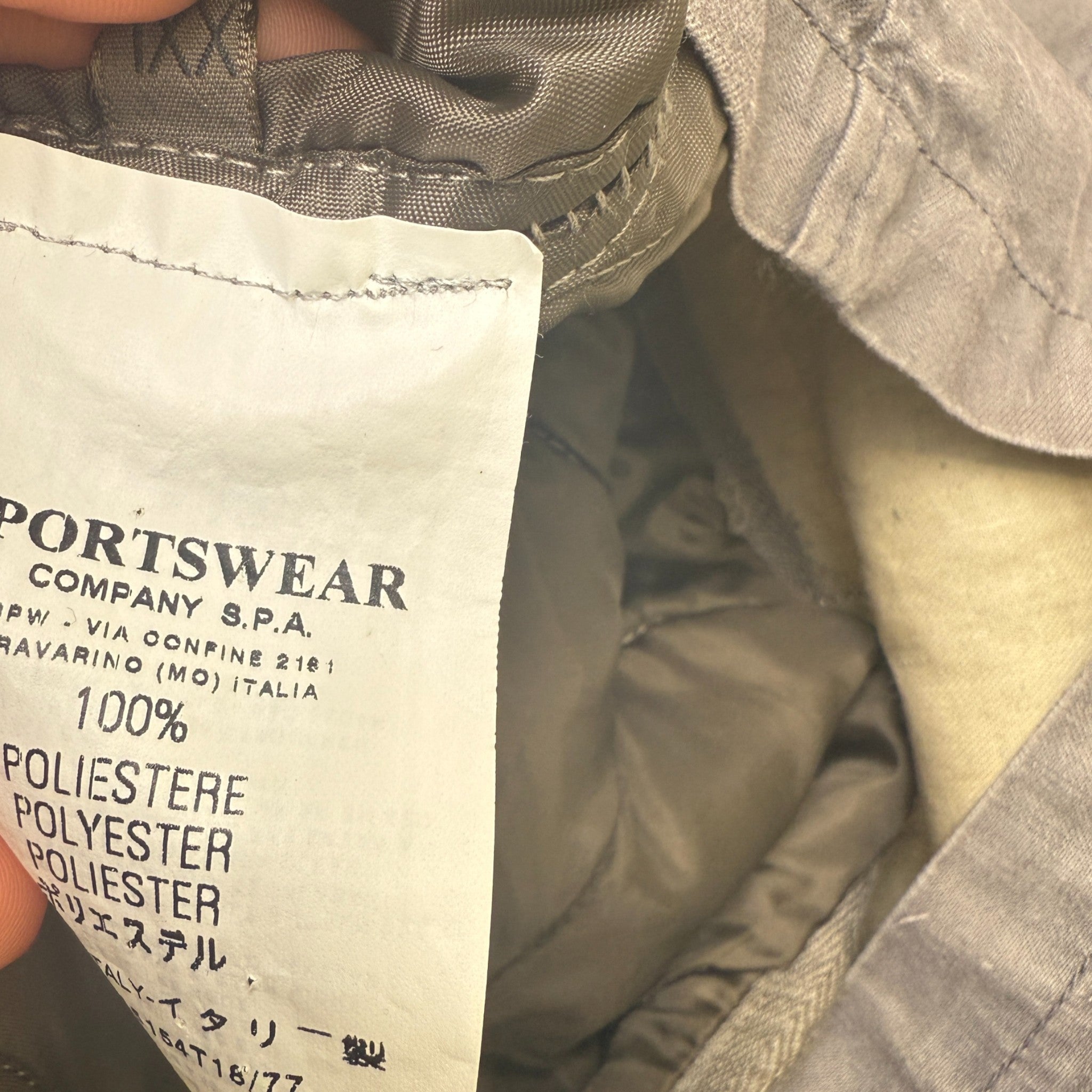 Men's Utility Applique Logo Jacket Grey Size XXL