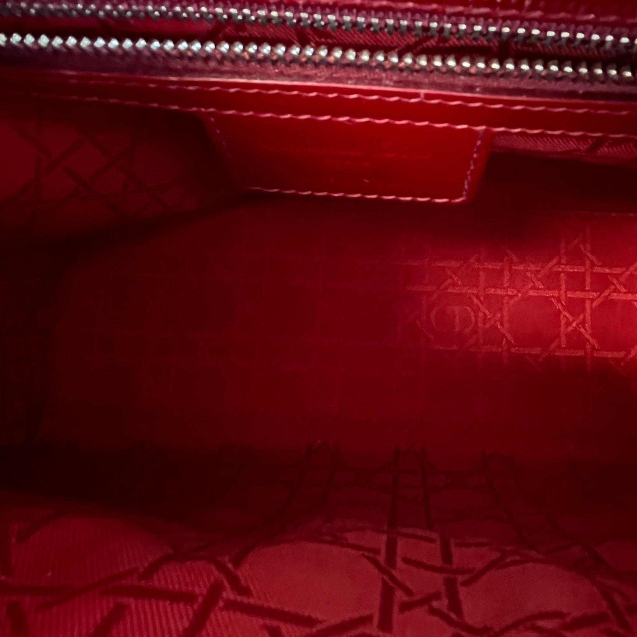 Women's Lady Dior Medium Bag Red