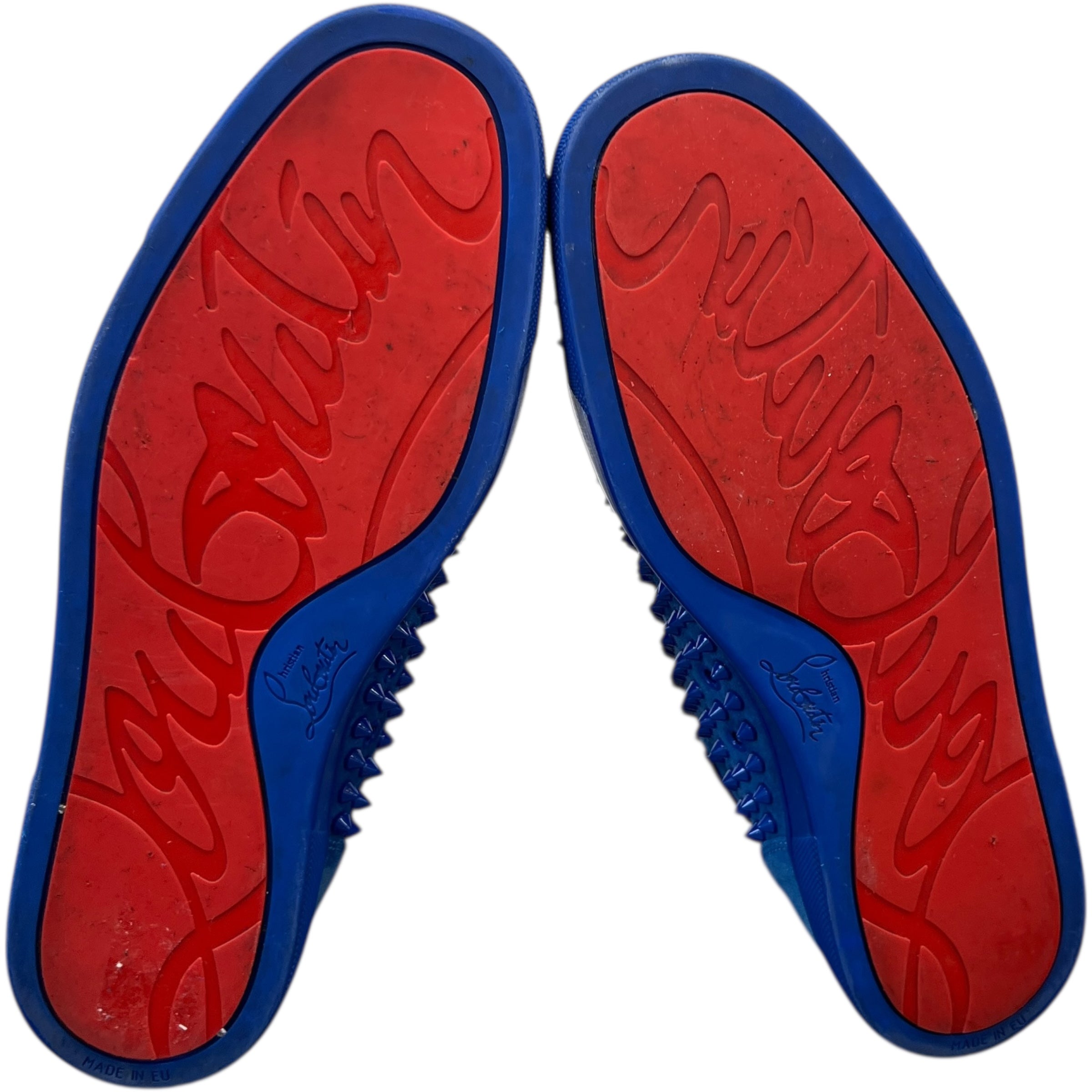 Men's Louis Spikes Flat High Trainers Blue Size EU 43 / UK 9