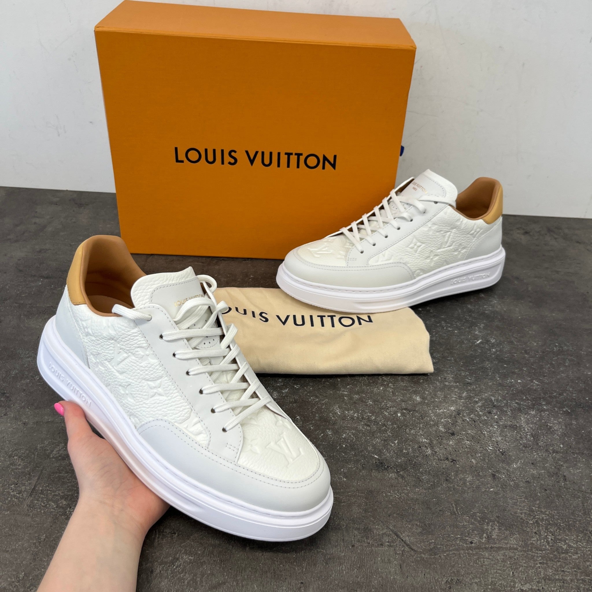 Men's Beverly Hills Low Trainers White Size EU 42.5 / UK 8.5