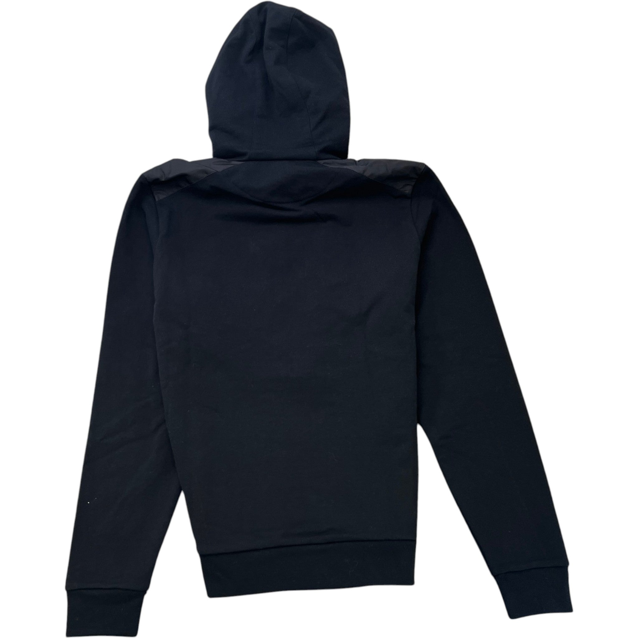 Men's Triangle Logo Nylon Hoodie Black Size S