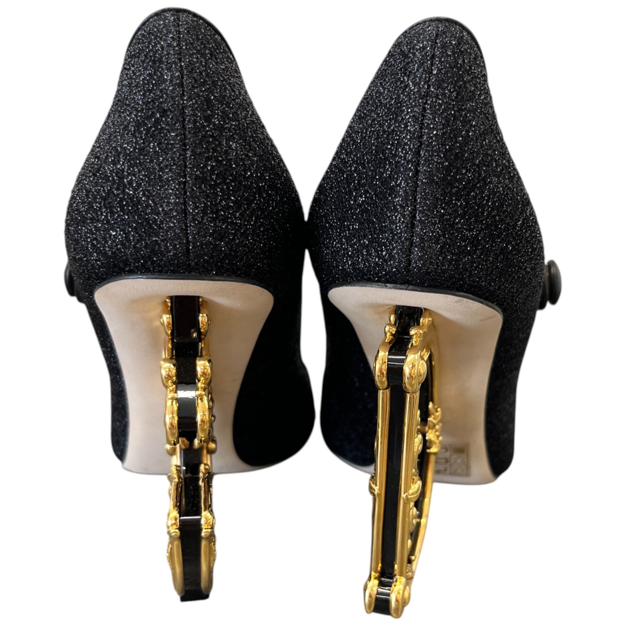 Women's Mary Jane Baroque Heels Black Size EU 36 / UK 3