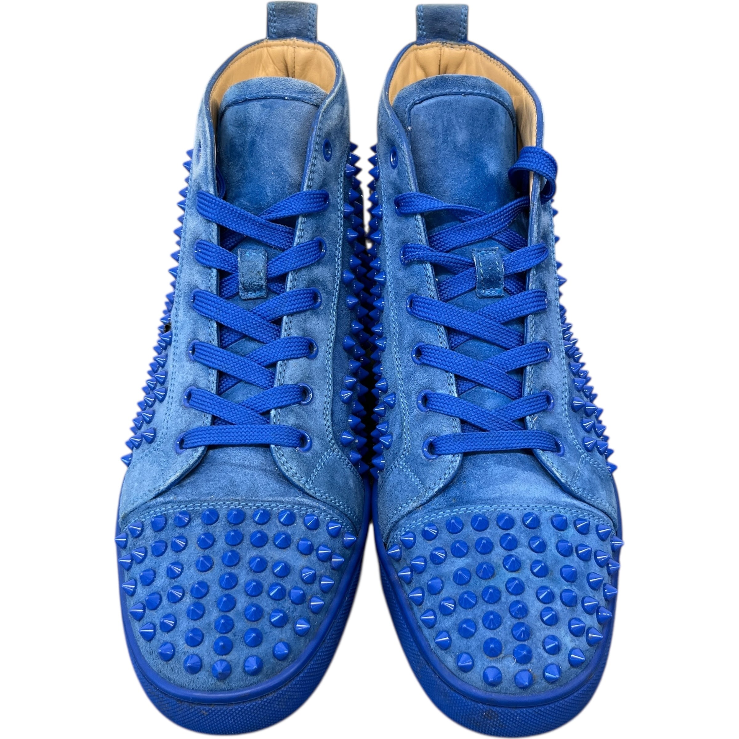 Men's Louis Spikes Flat High Trainers Blue Size EU 43 / UK 9