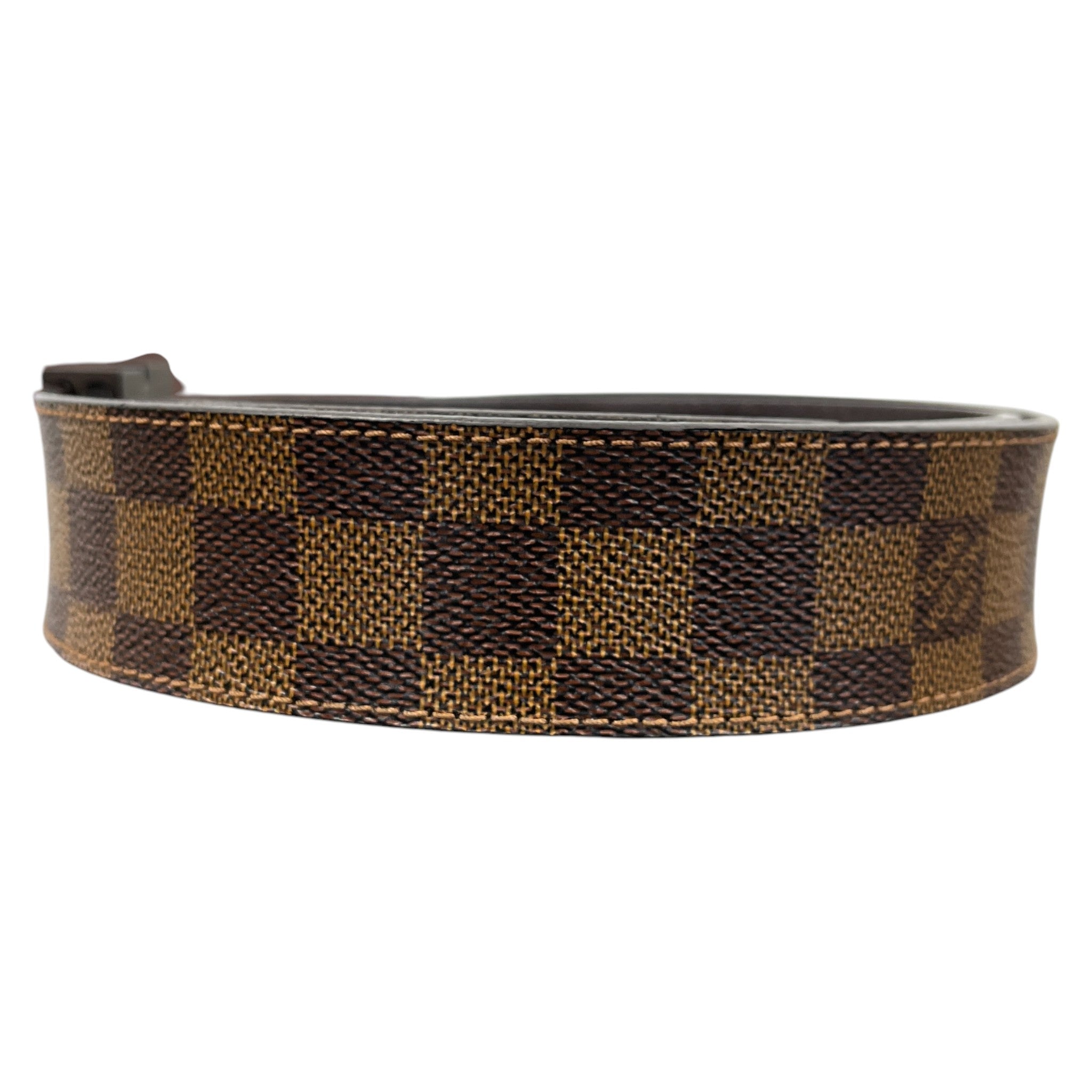 Men's Damier Ebene Lv Belt Brown Size Waist 32"