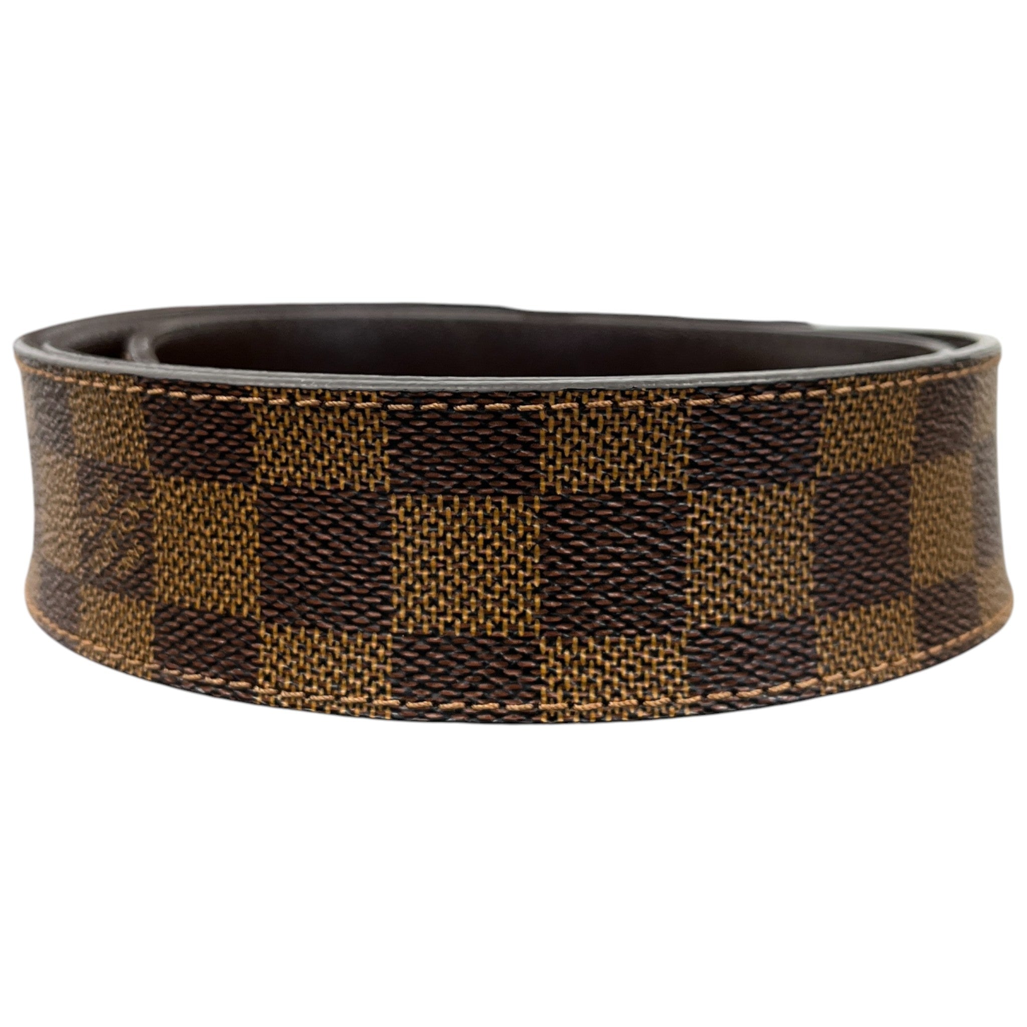 Men's Damier Ebene Lv Belt Brown Size Waist 32"