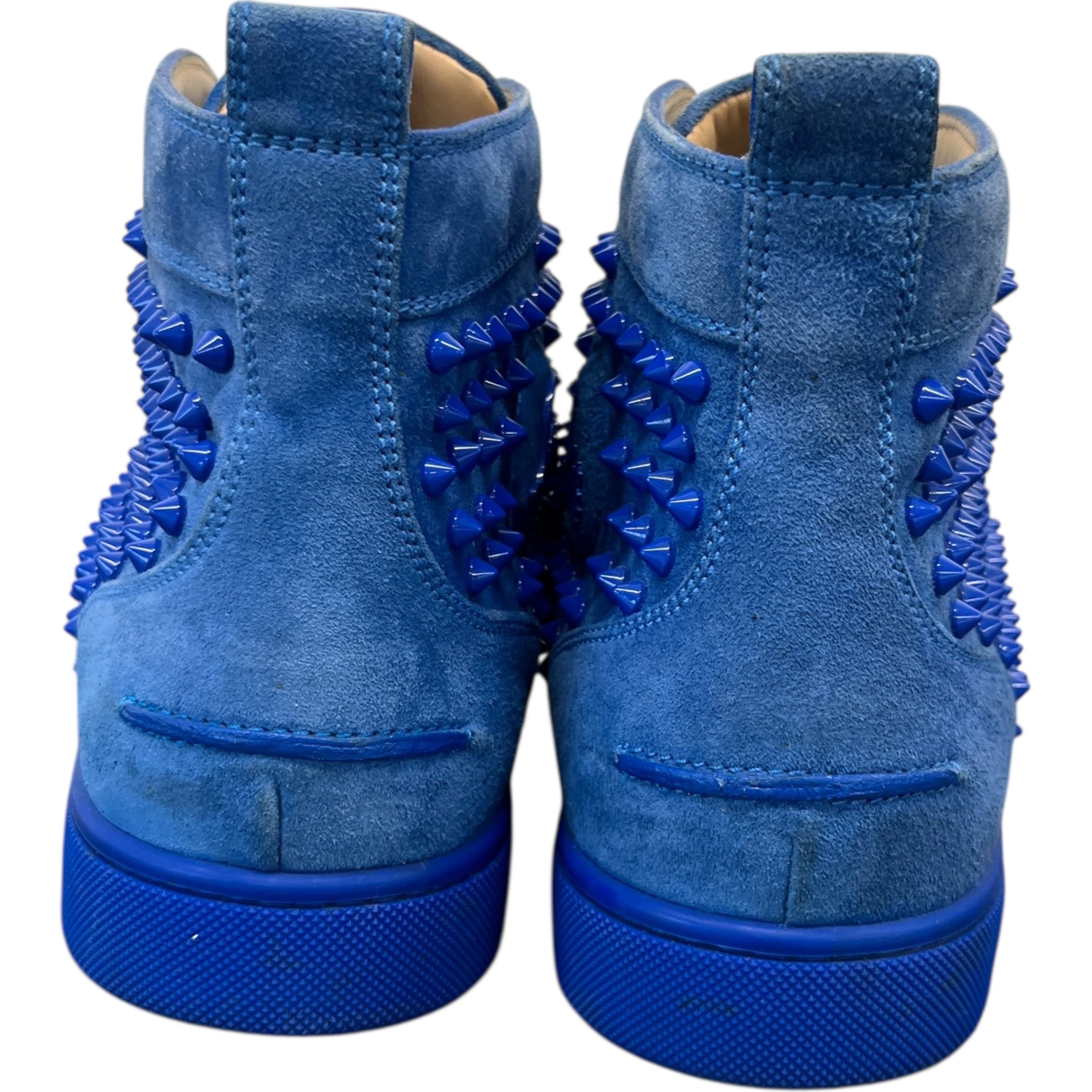 Men's Louis Spikes Flat High Trainers Blue Size EU 43 / UK 9