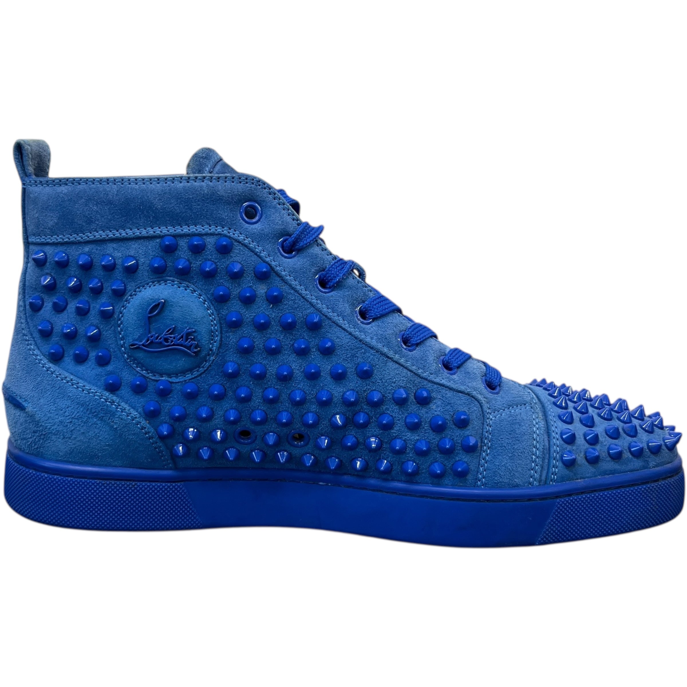 Men's Louis Spikes Flat High Trainers Blue Size EU 43 / UK 9
