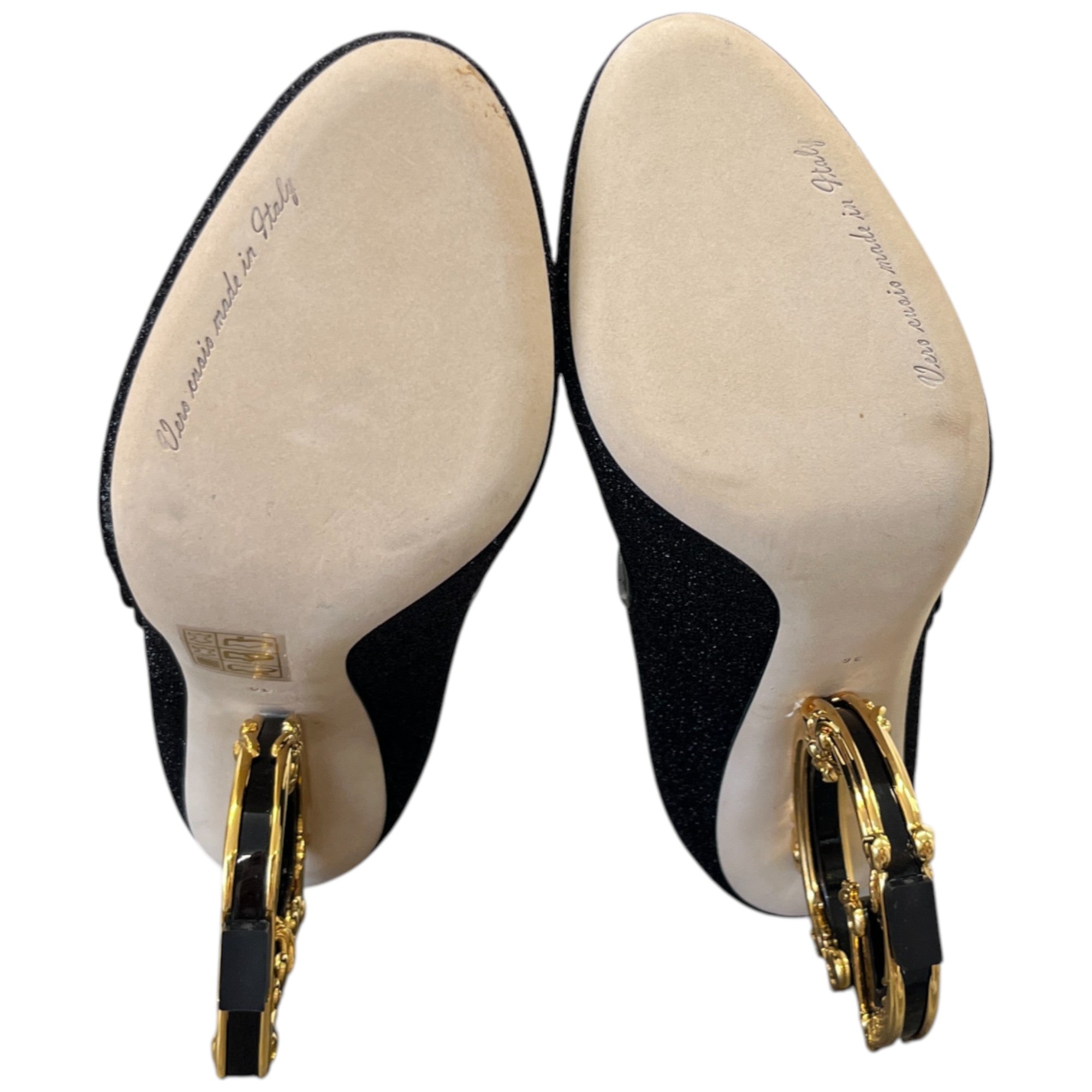 Women's Mary Jane Baroque Heels Black Size EU 36 / UK 3