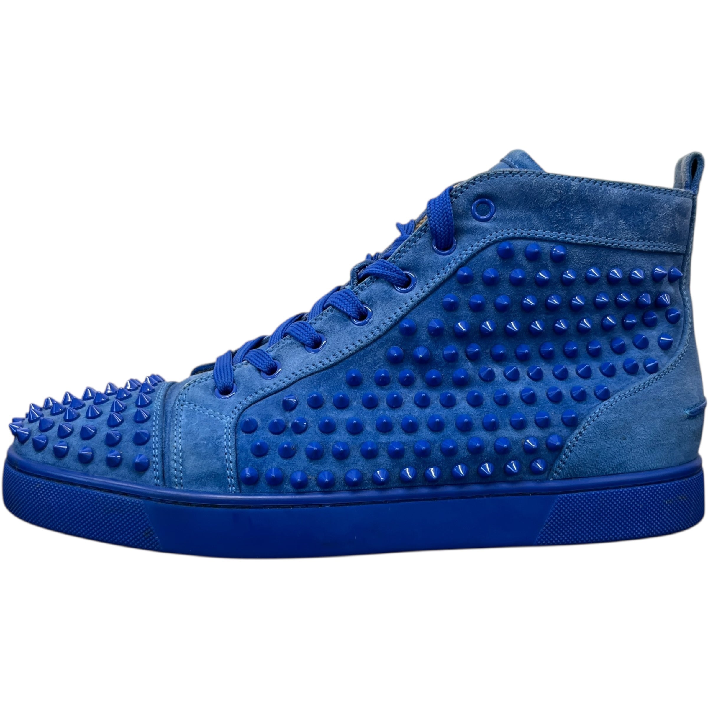 Men's Louis Spikes Flat High Trainers Blue Size EU 43 / UK 9