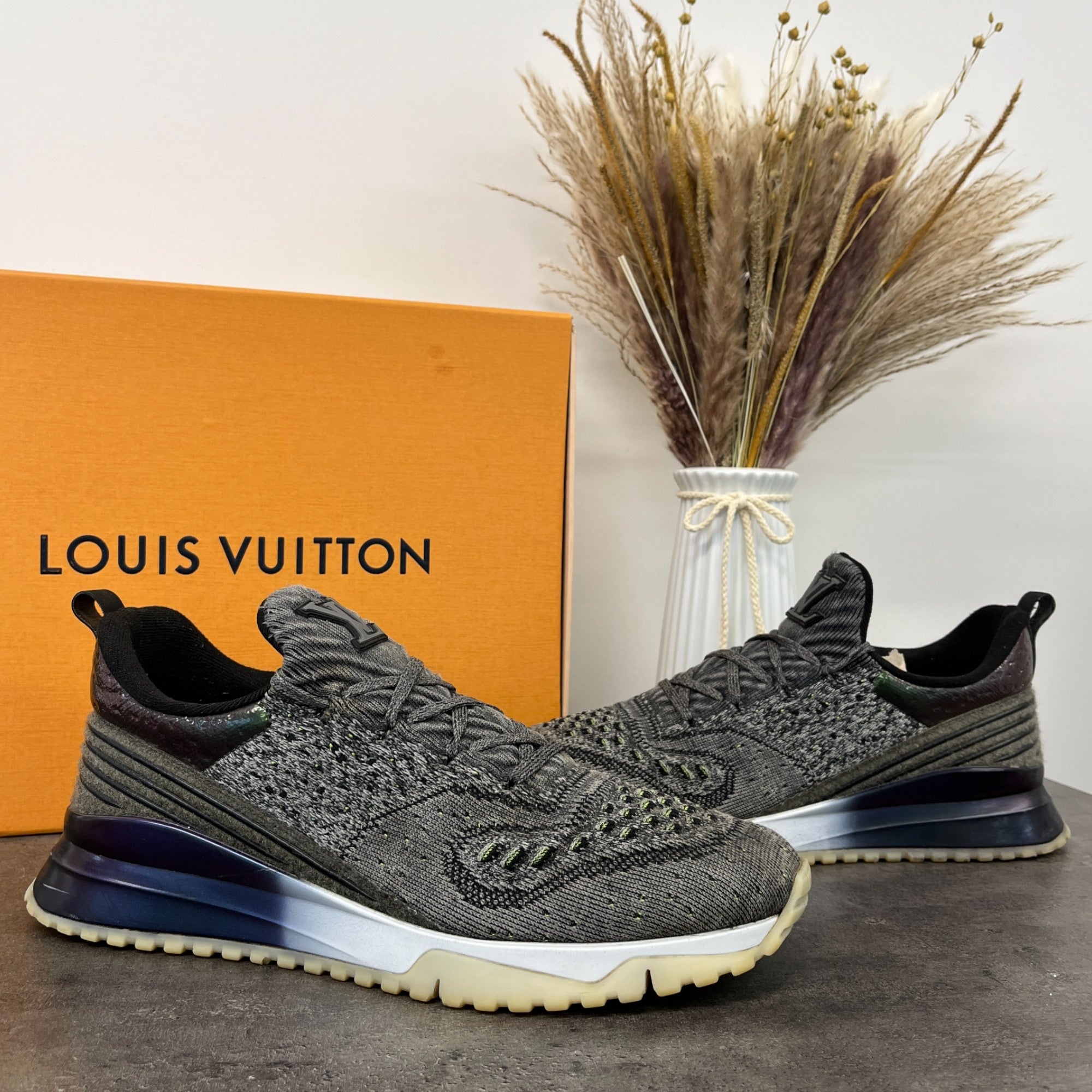 Men's Vnr Knit Low Trainers Grey Size EU 44 / UK 10