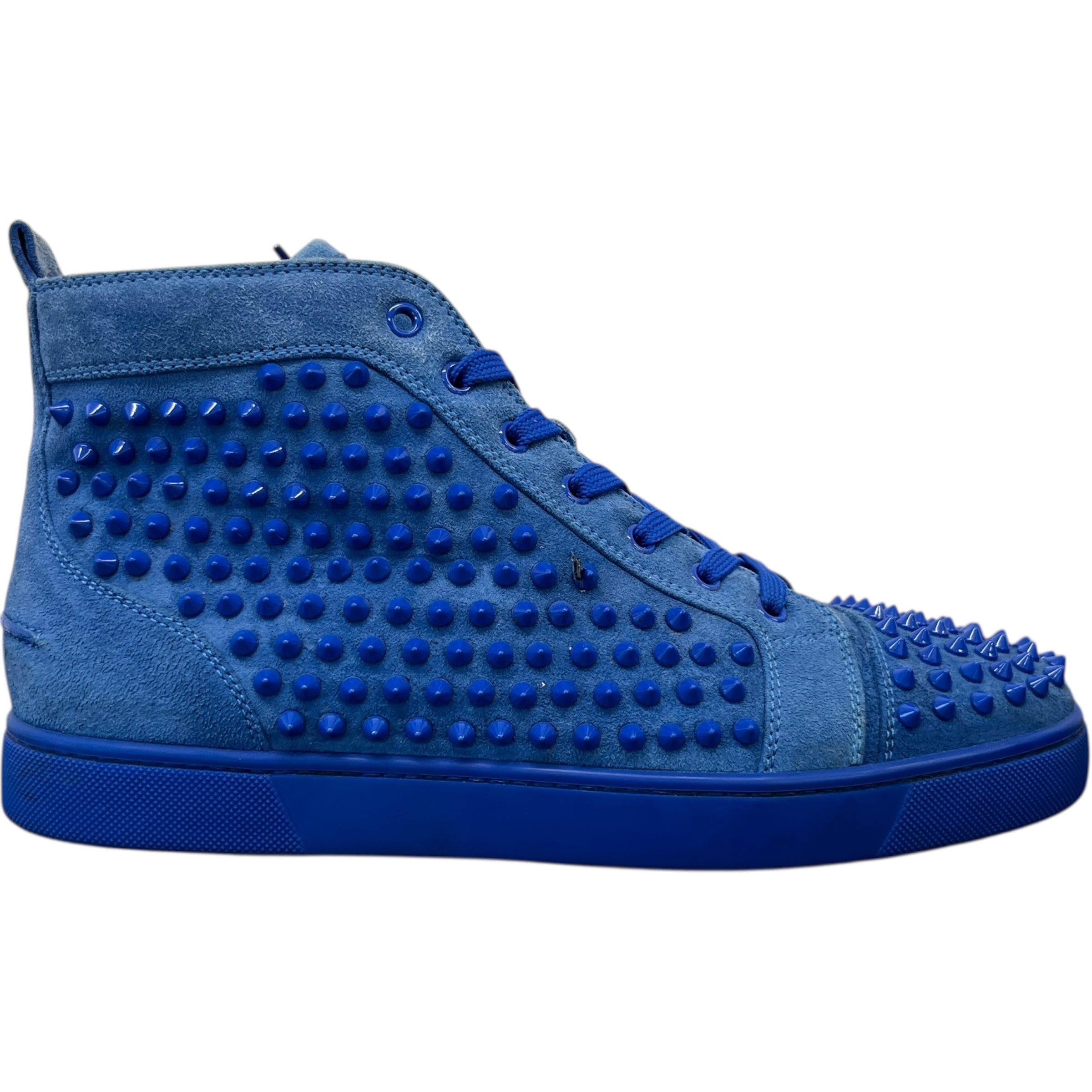 Men's Louis Spikes Flat High Trainers Blue Size EU 43 / UK 9