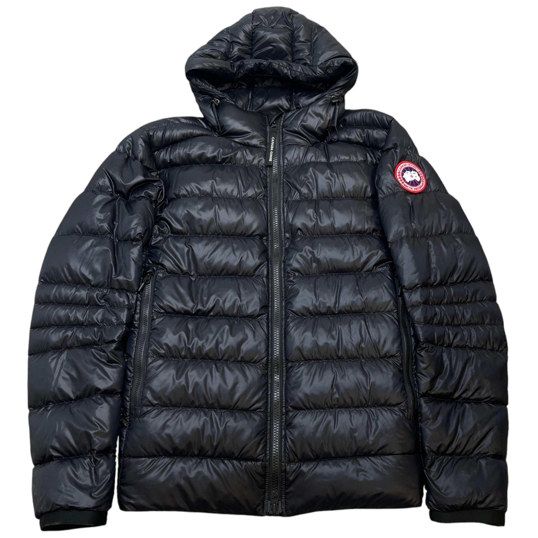 Men's Crofton Hoody Down Jacket Black Size XL