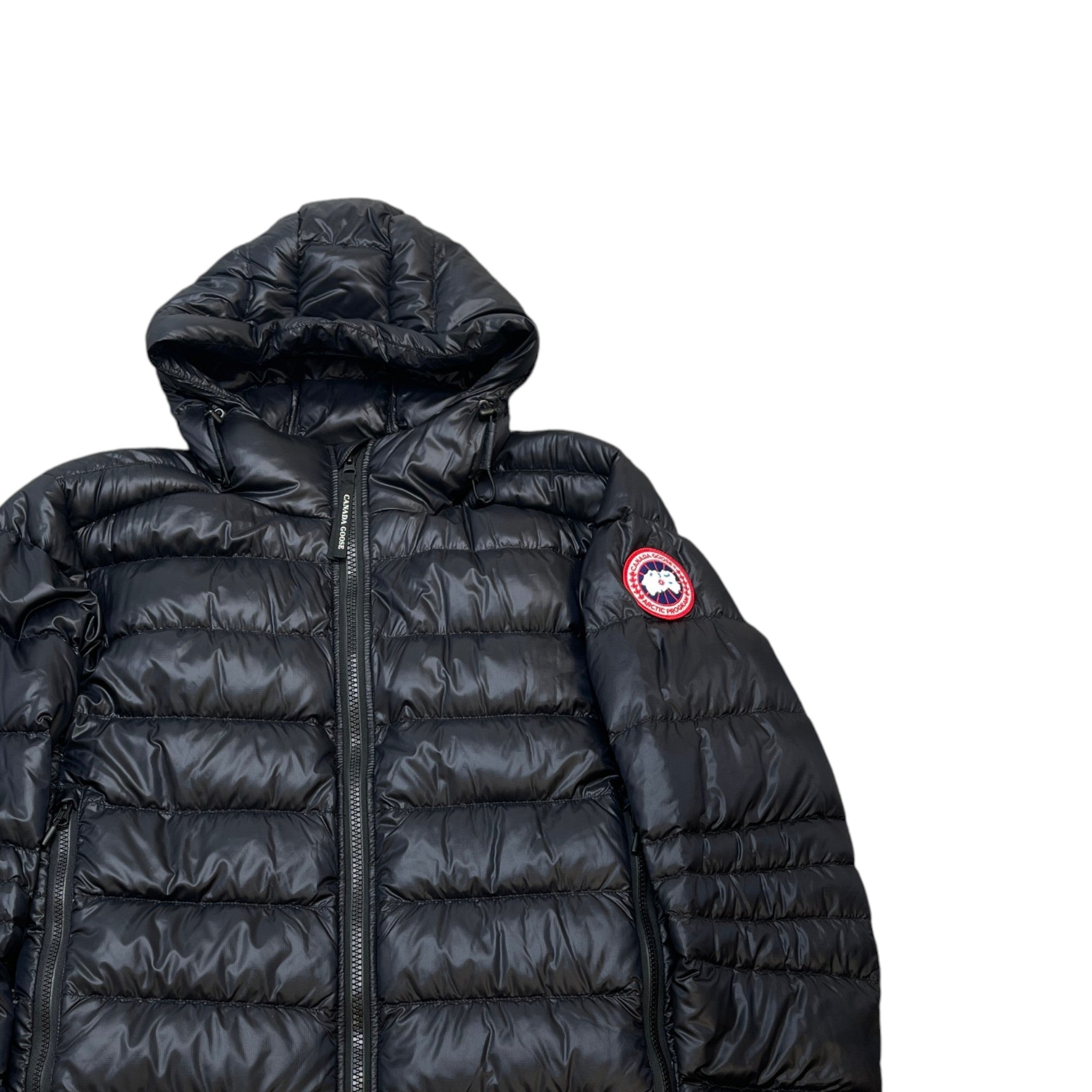 Men's Crofton Hoody Down Jacket Black Size XL