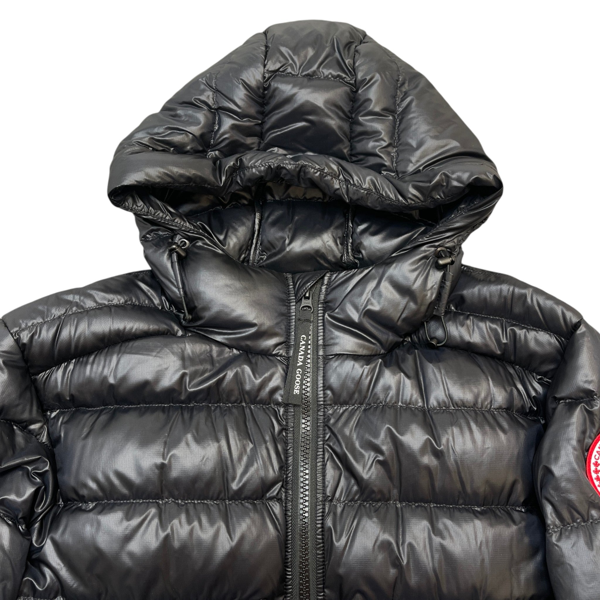 Men's Crofton Hoody Down Jacket Black Size XL