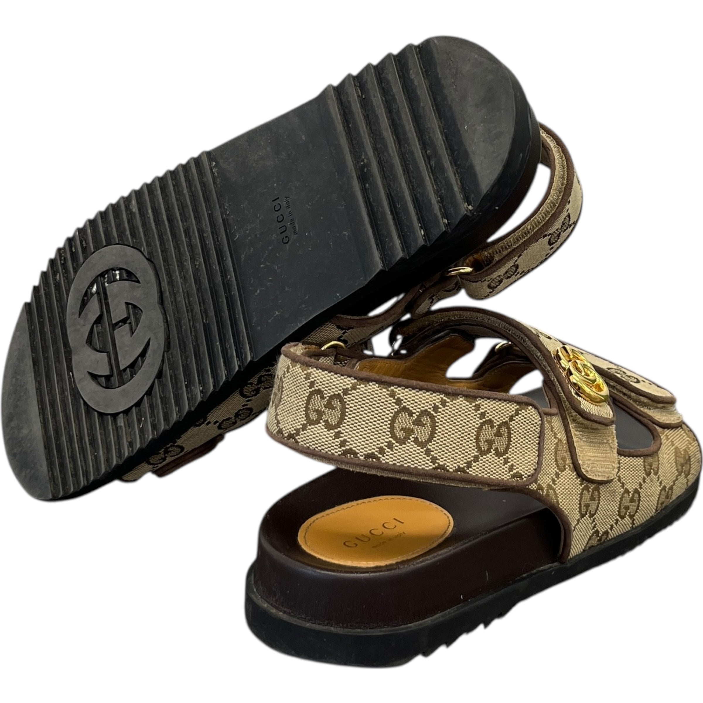 Women's Gg Supreme Moritz Sandals Beige Size EU 38 / UK 5