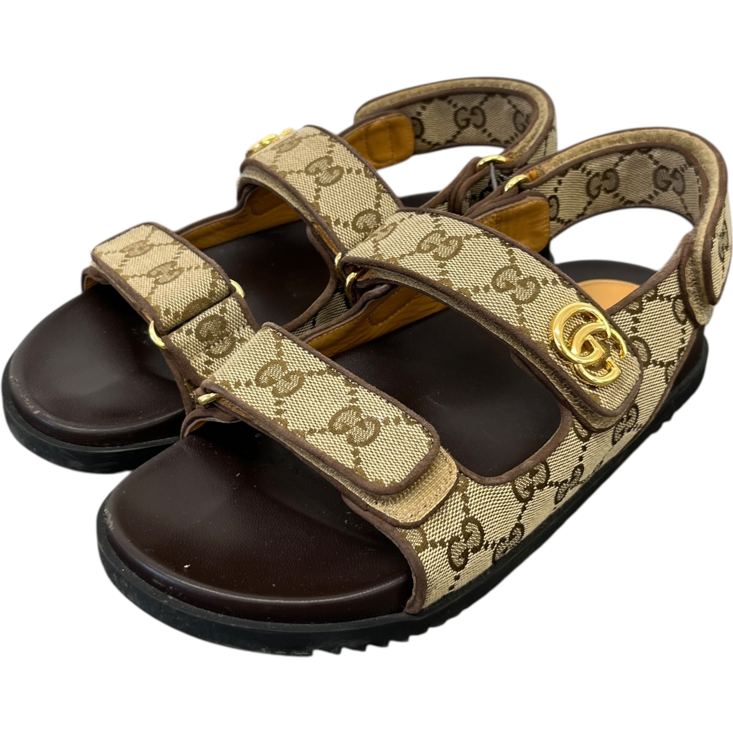 Women's Gg Supreme Moritz Sandals Beige Size EU 38 / UK 5