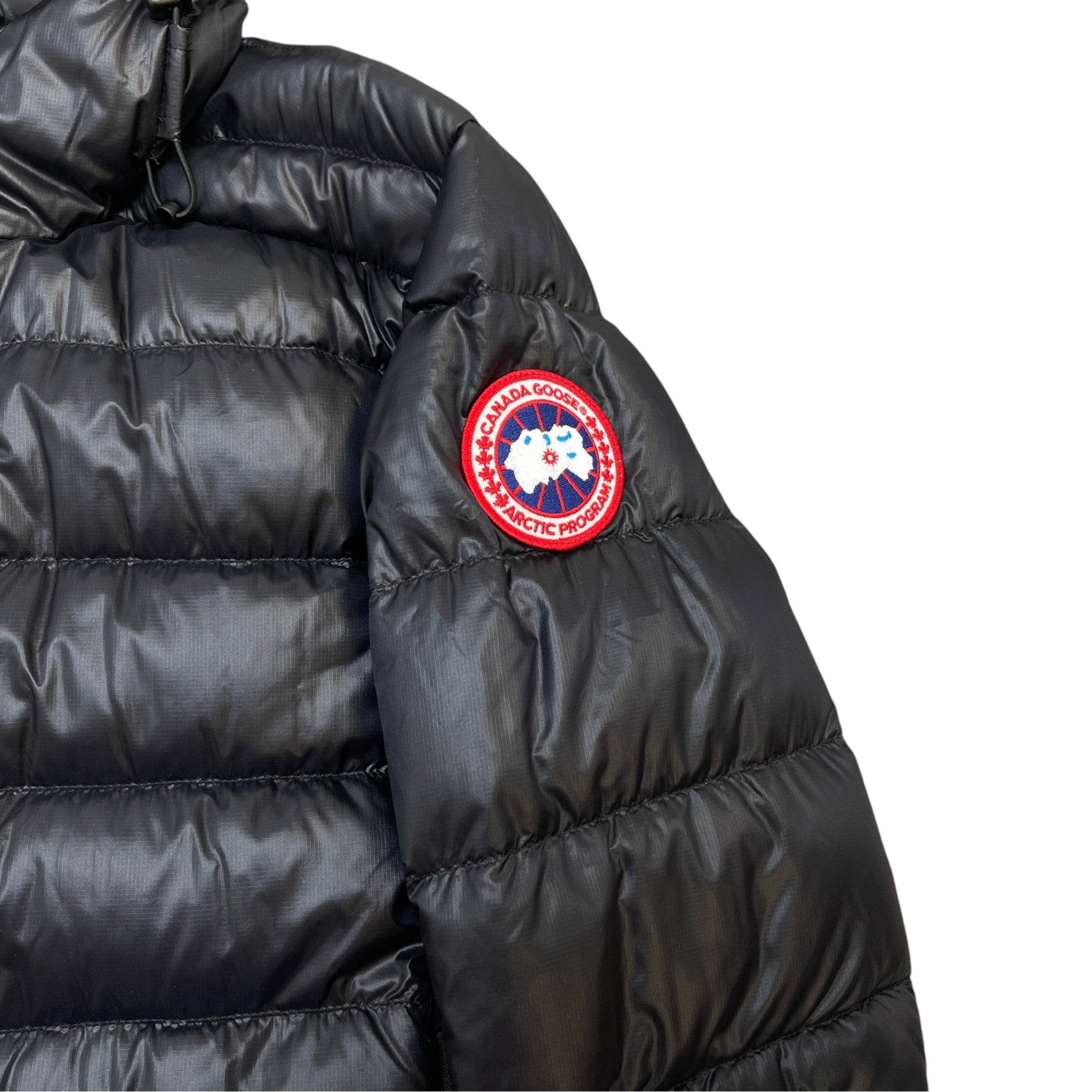 Men's Crofton Hoody Down Jacket Black Size XL