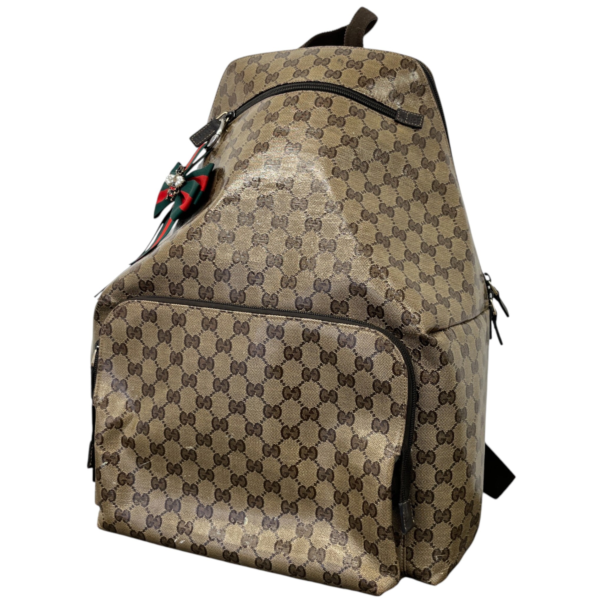Men's Vintage Gg Canvas Backpack Brown