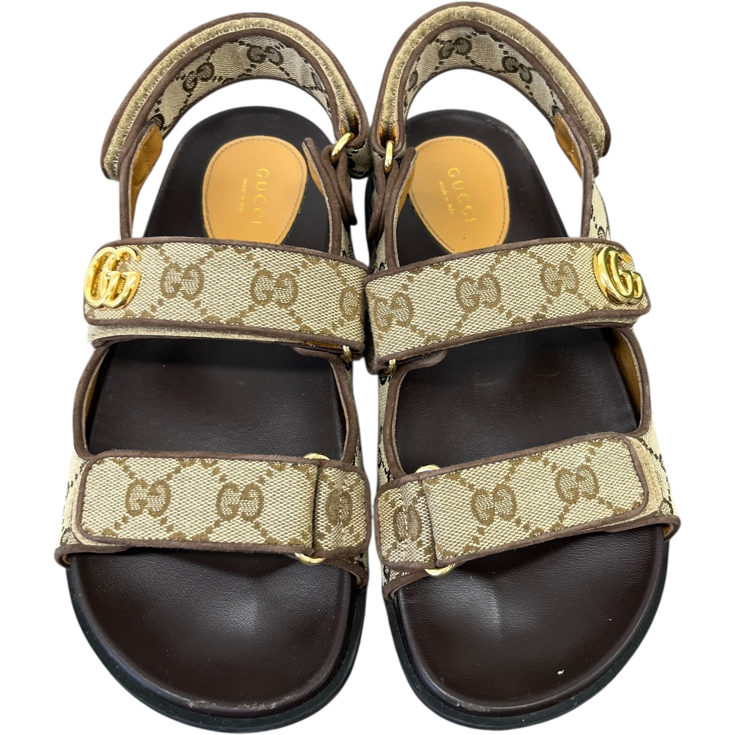 Women's Gg Supreme Moritz Sandals Beige Size EU 38 / UK 5