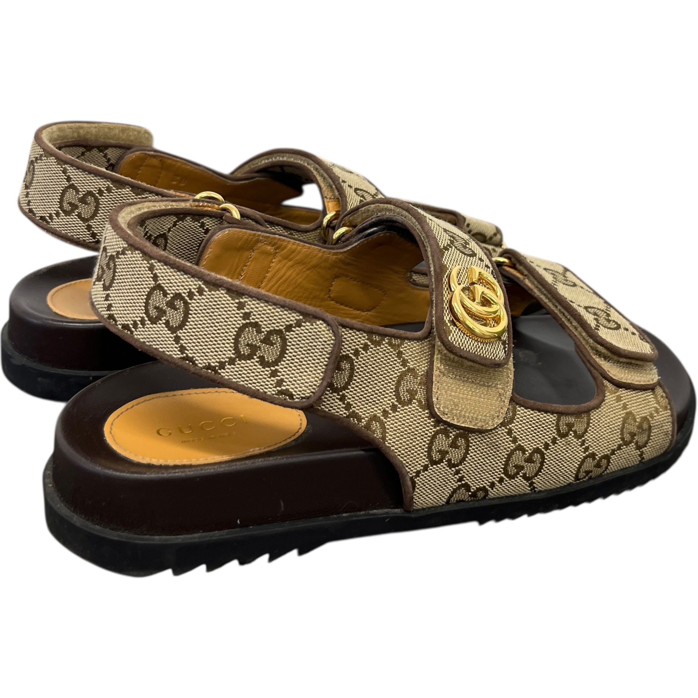 Women's Gg Supreme Moritz Sandals Beige Size EU 38 / UK 5