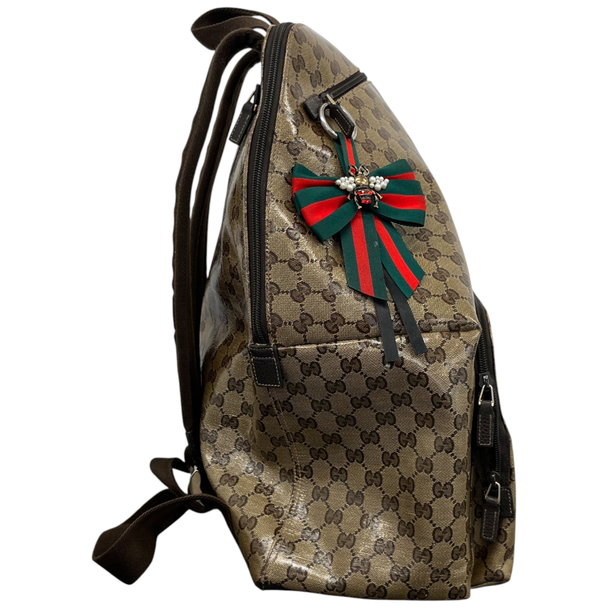 Men's Vintage Gg Canvas Backpack Brown