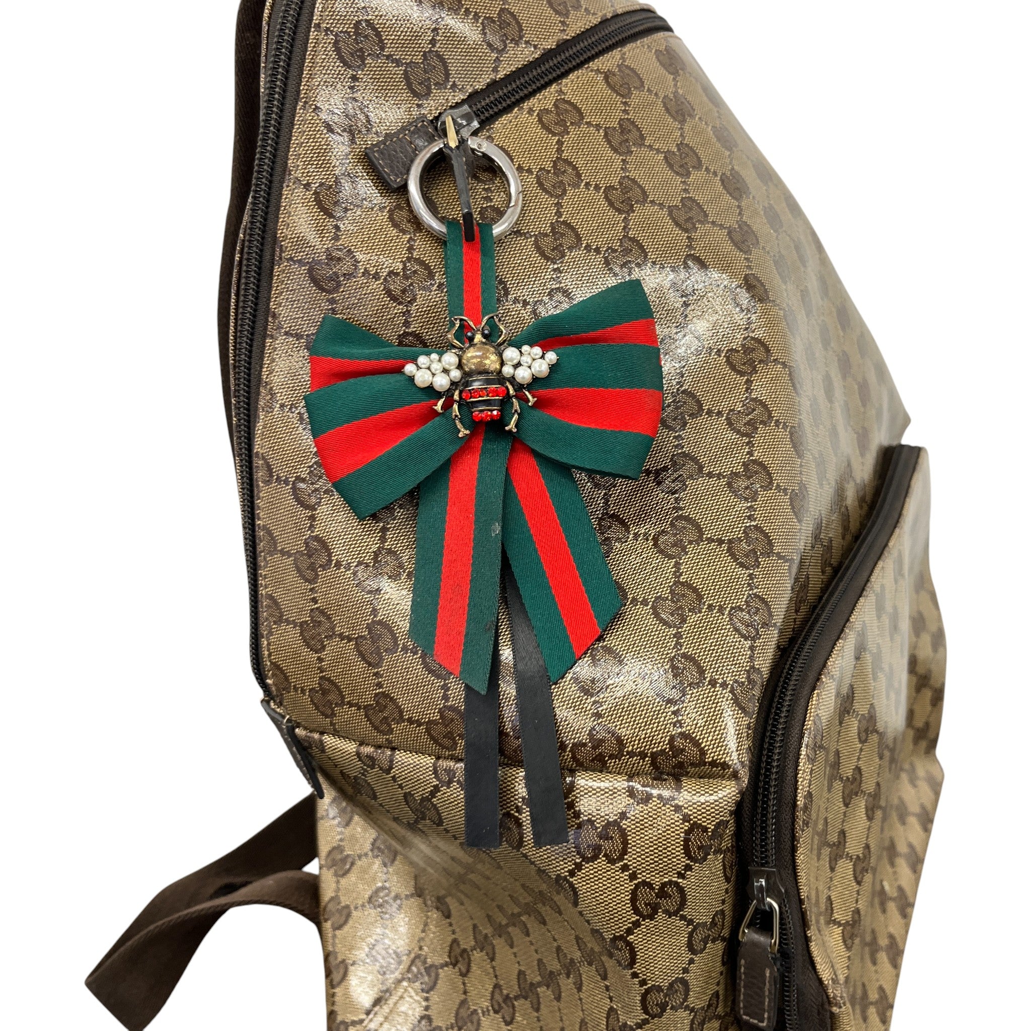 Men's Vintage Gg Canvas Backpack Brown