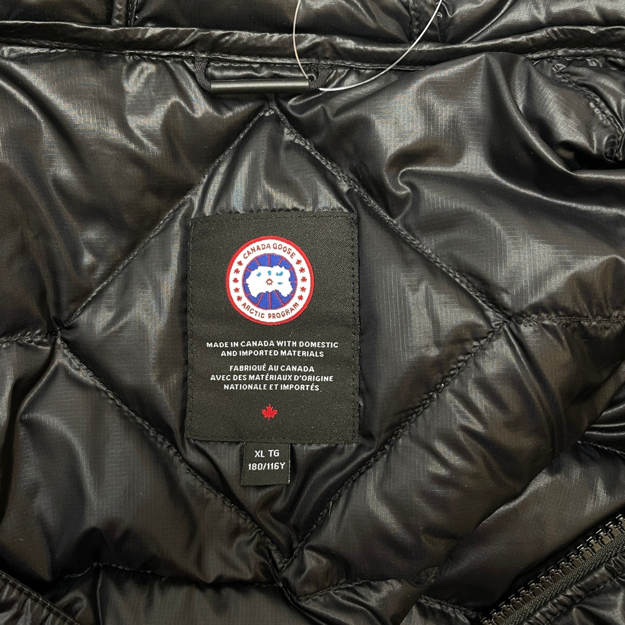 Men's Crofton Hoody Down Jacket Black Size XL