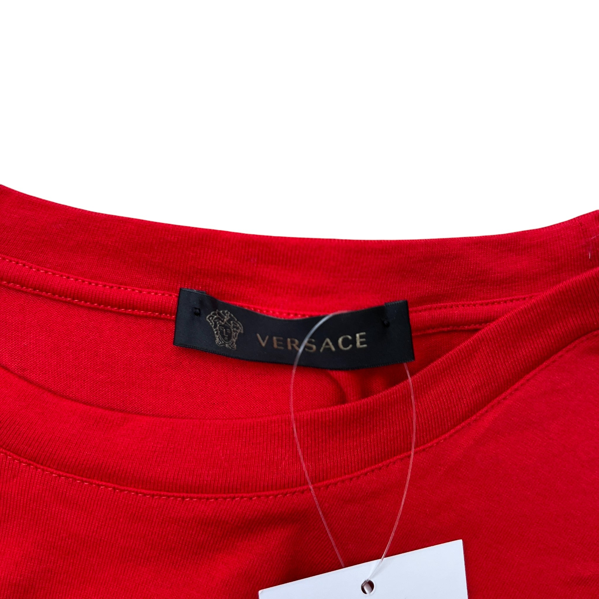 Men's Logo Print T-Shirt Red Size L