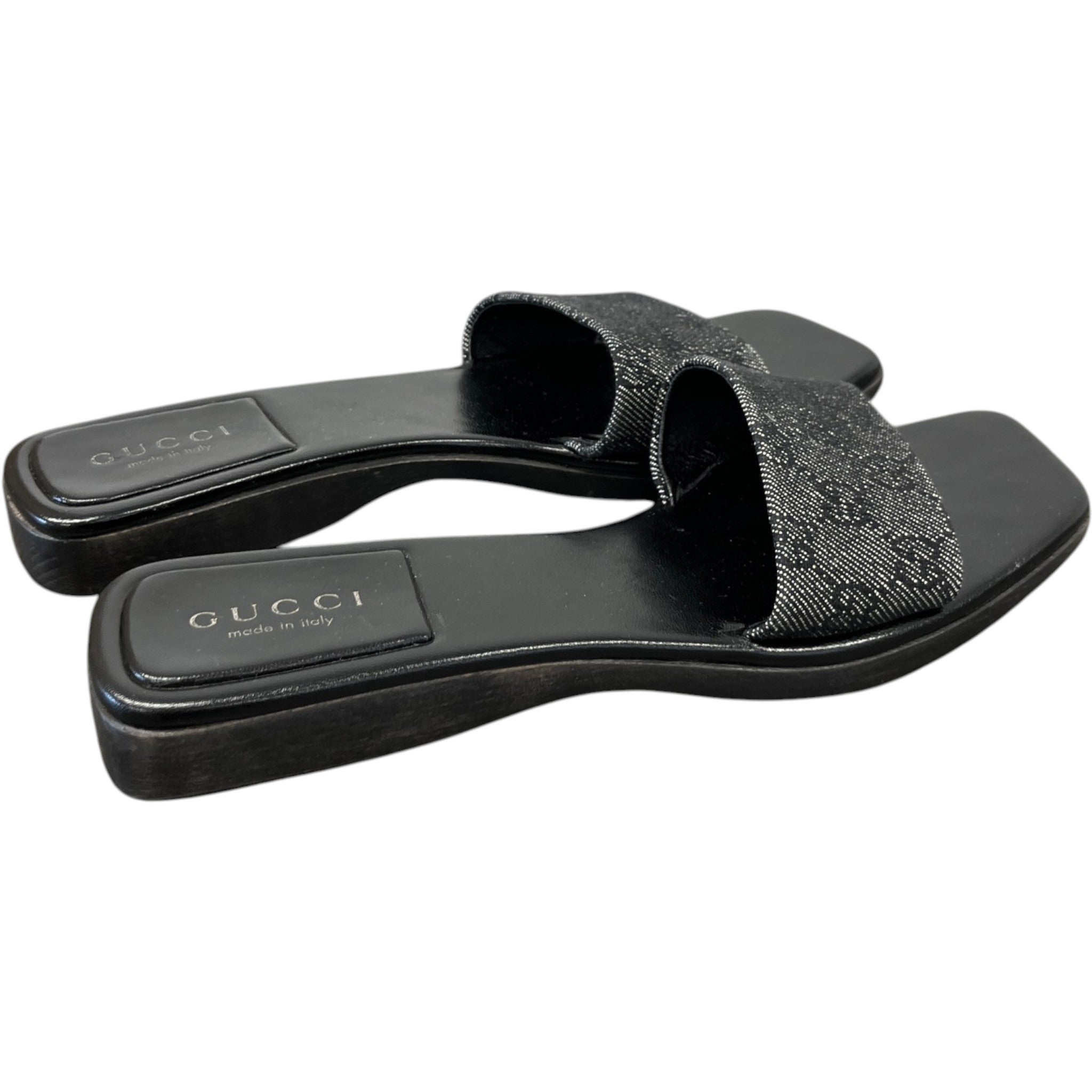 Women's Gg Supreme Platform Sandals Black Size EU 40 / UK 7