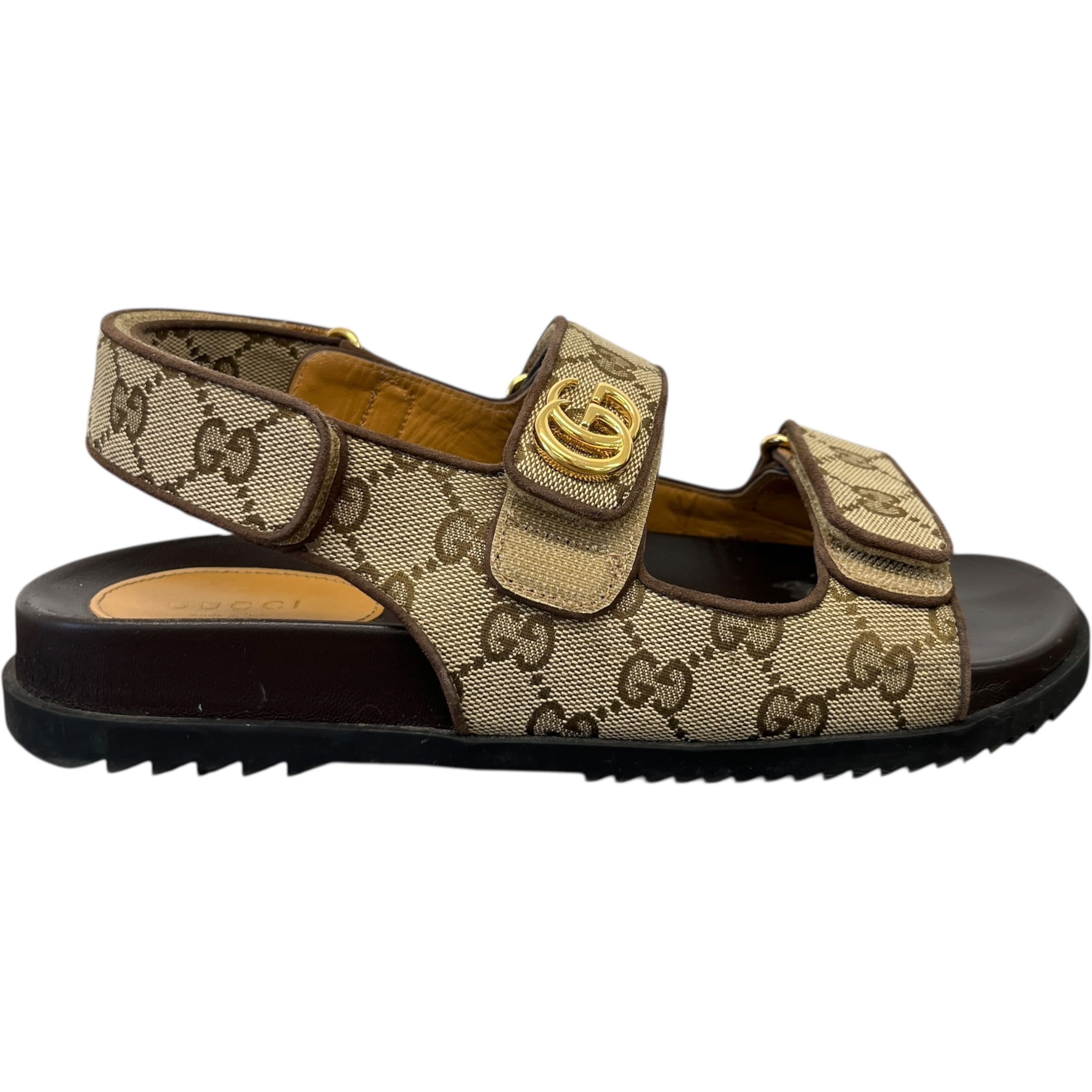 Women's Gg Supreme Moritz Sandals Beige Size EU 38 / UK 5