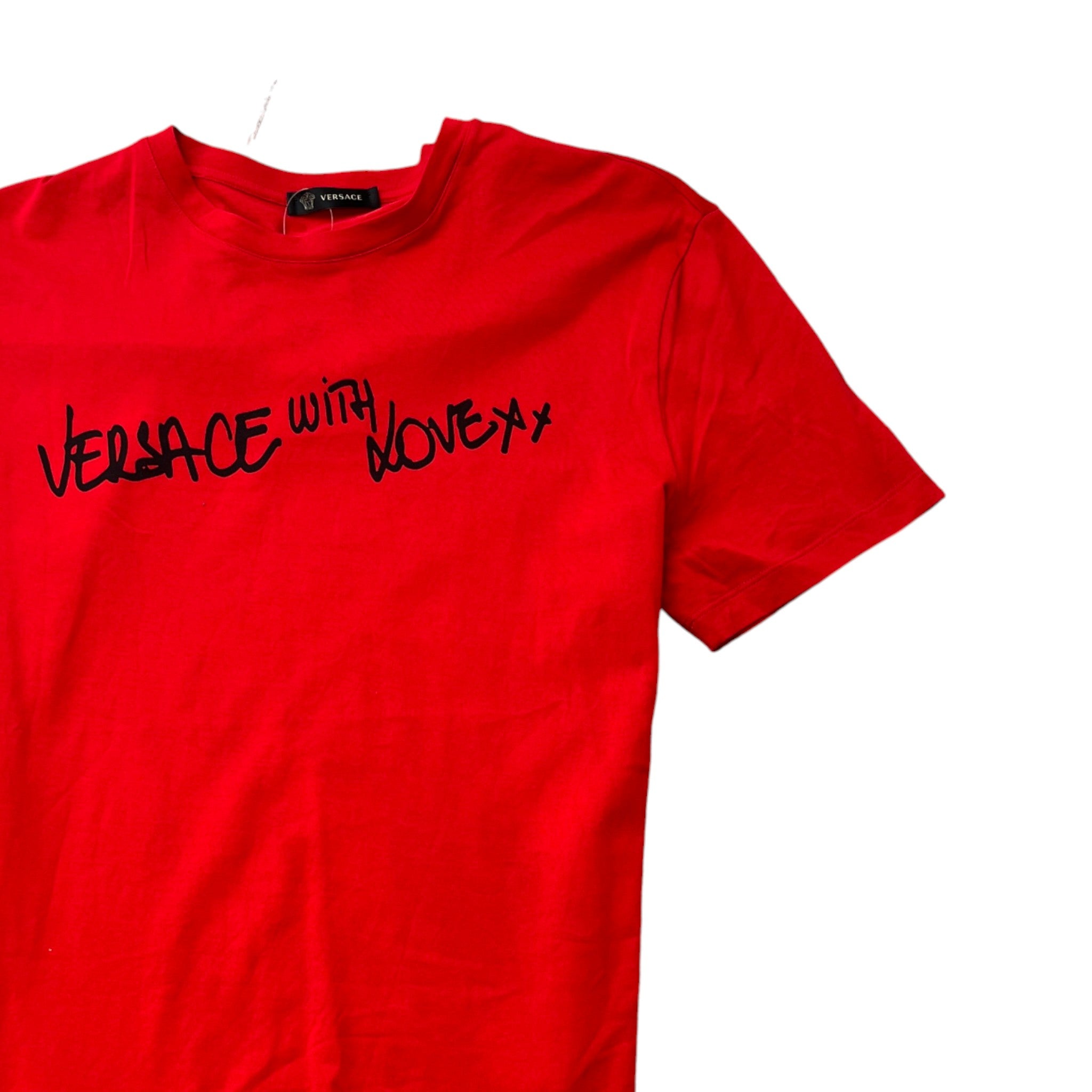 Men's Logo Print T-Shirt Red Size L