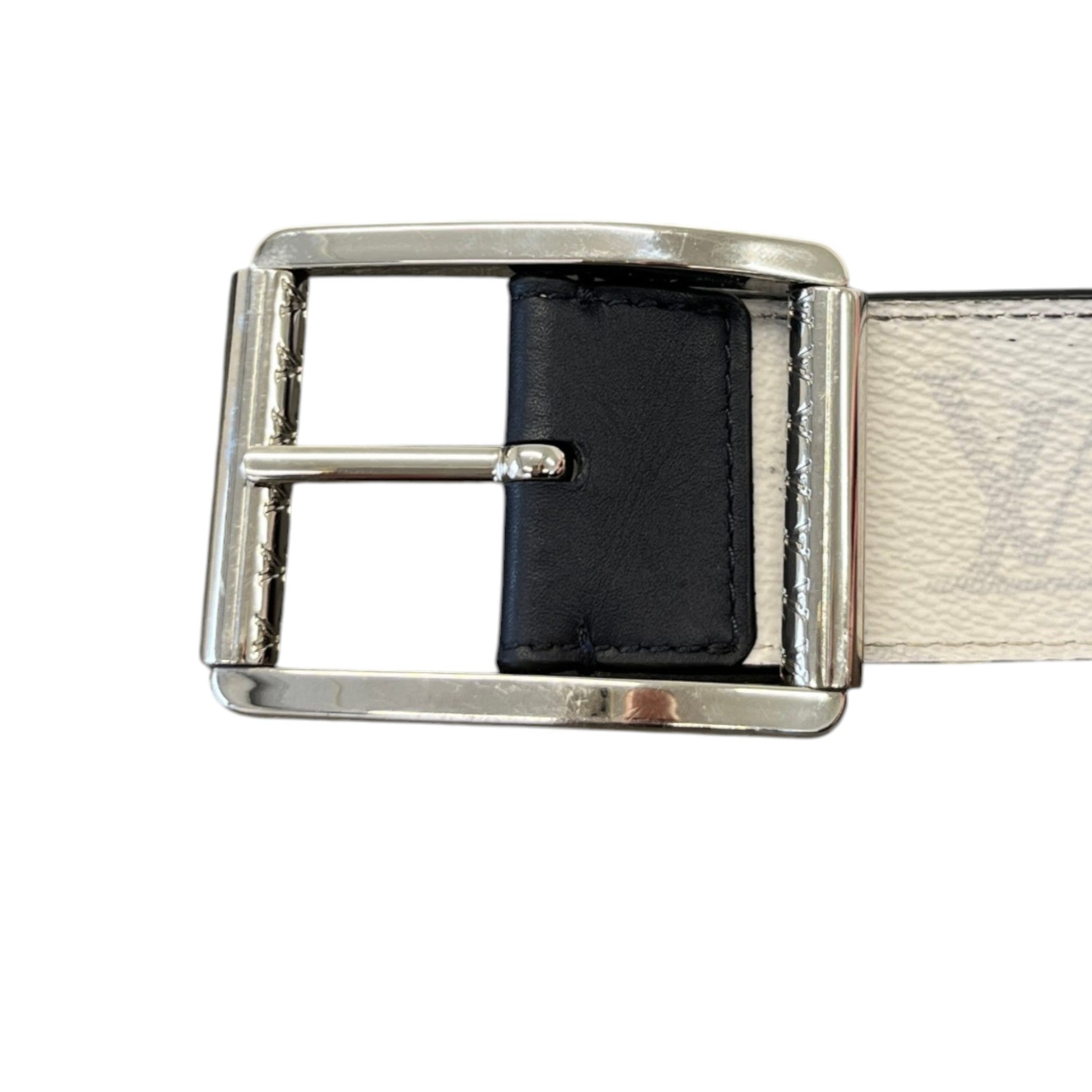Men's Monogram Ceinture Reverso Size 110Cm / 44 Inches Belt White Size L
