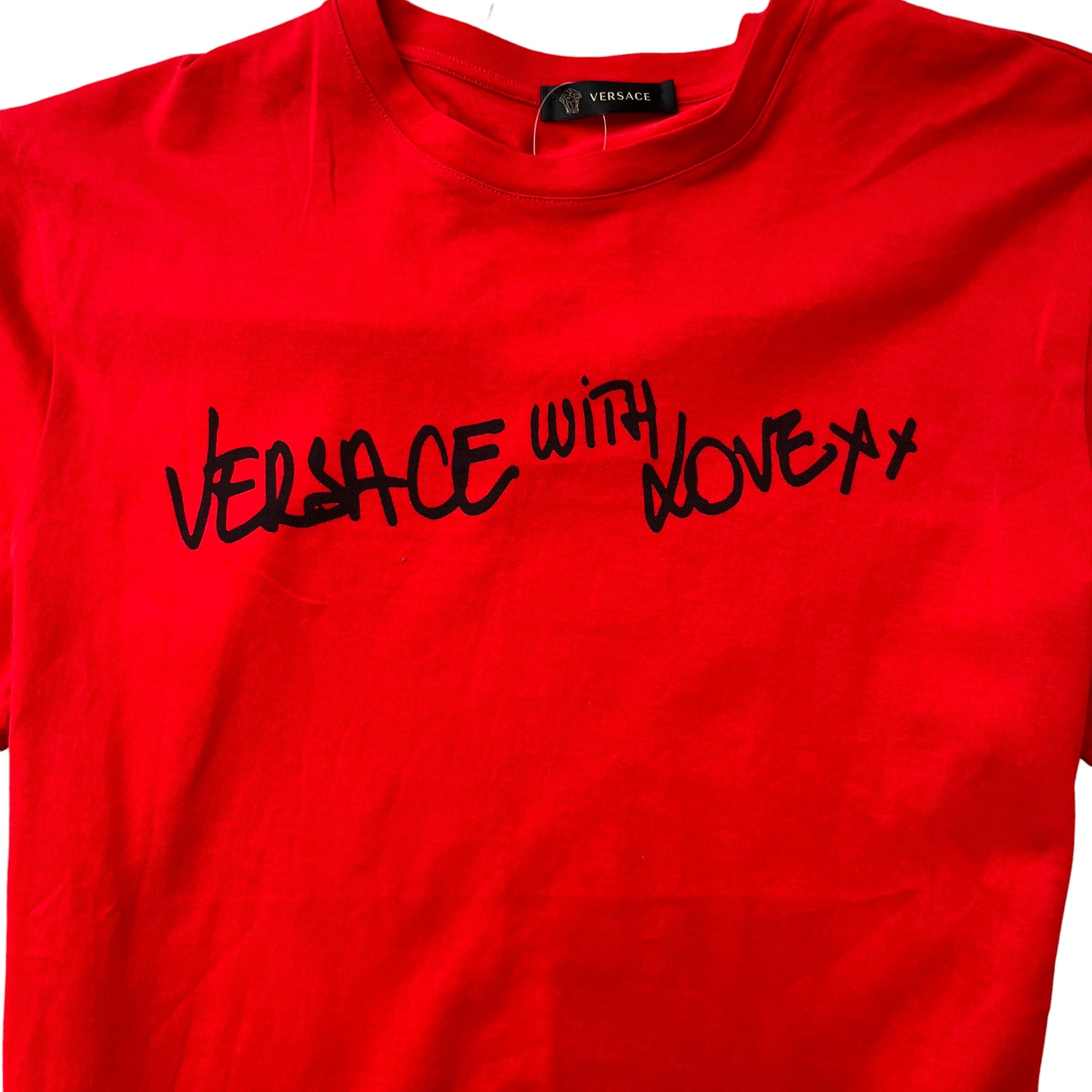 Men's Logo Print T-Shirt Red Size L