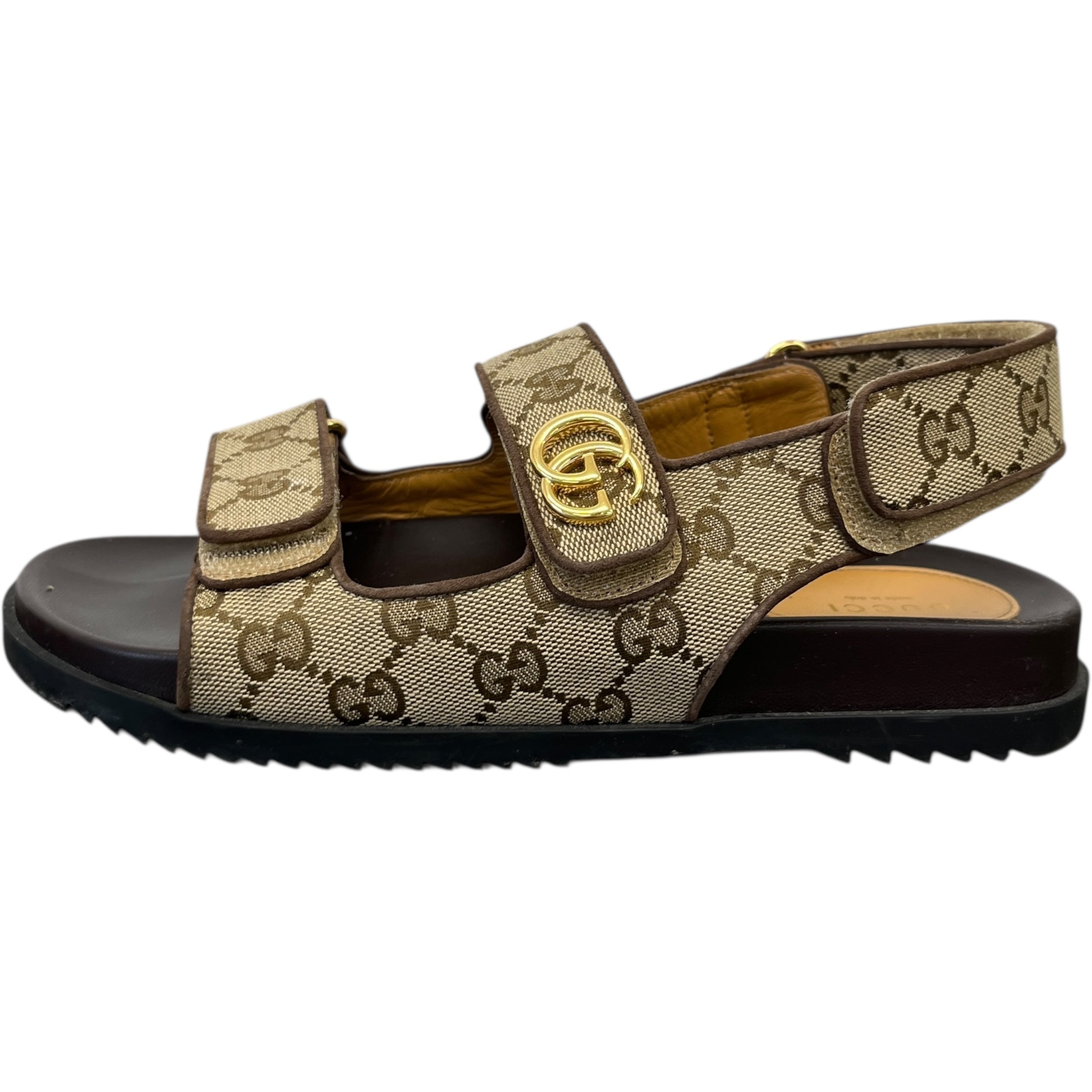 Women's Gg Supreme Moritz Sandals Beige Size EU 38 / UK 5